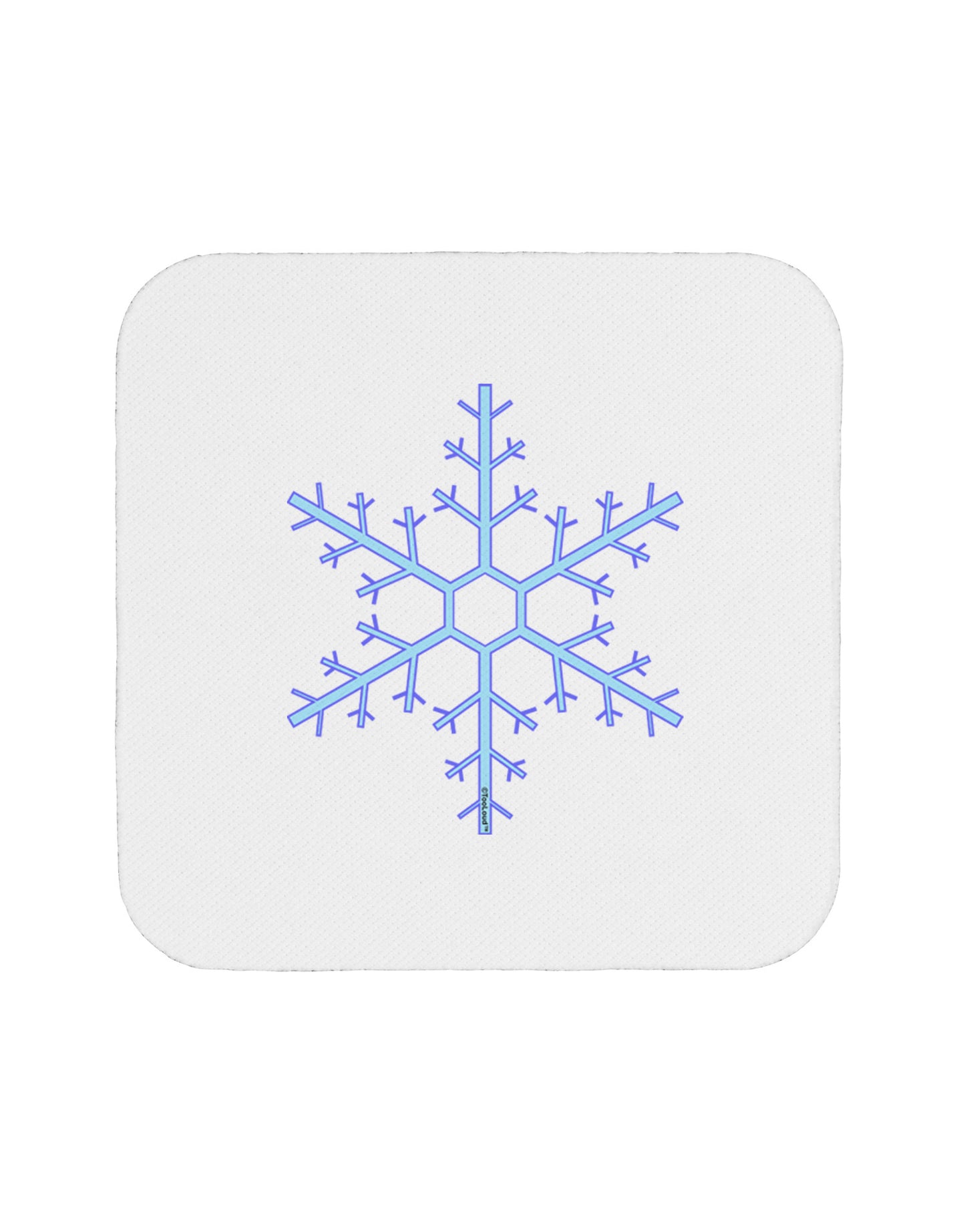 Snowflake Christmas Coaster-Coasters-TooLoud-White-Davson Sales