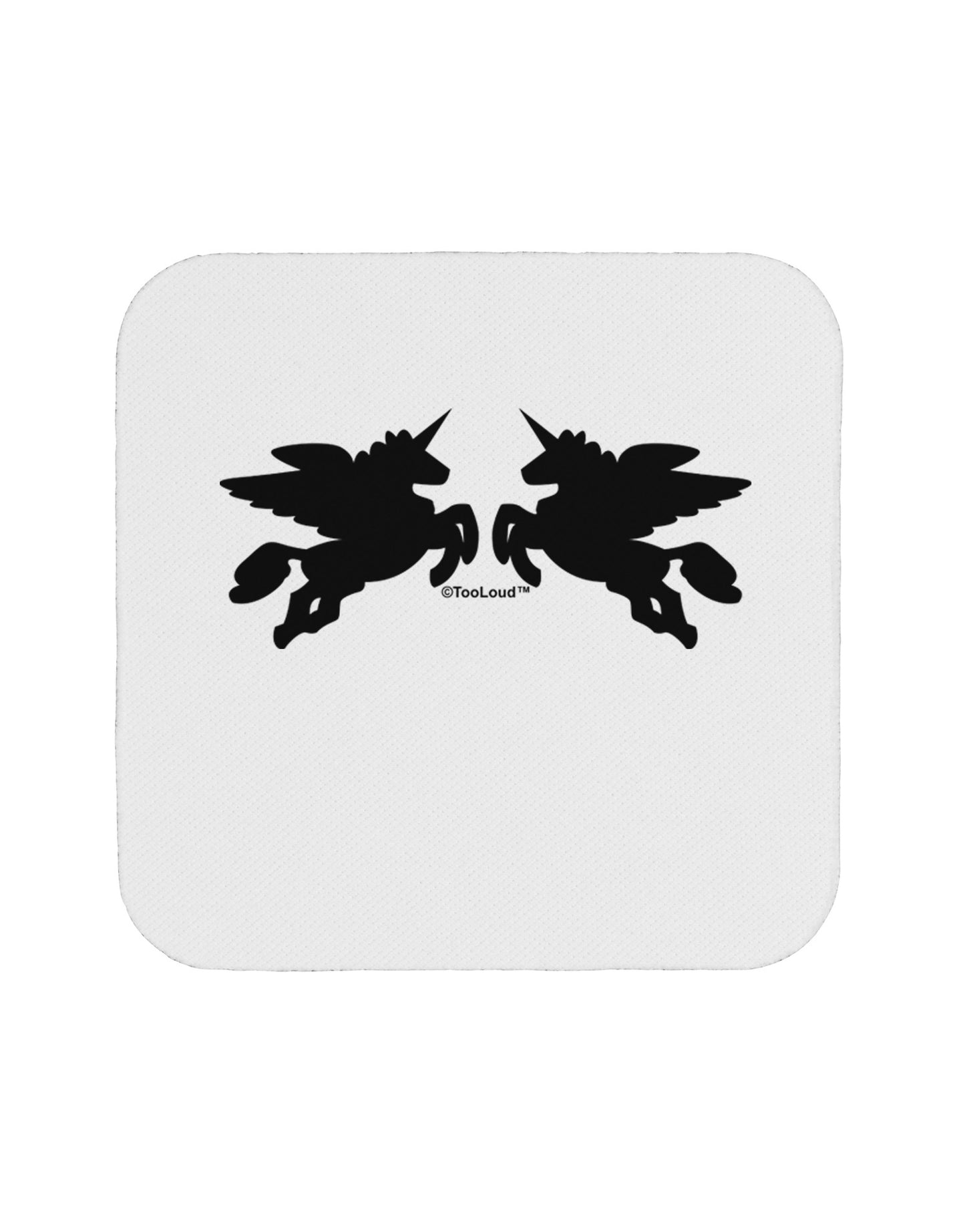 Unicorn Pegasus Design Coaster by TooLoud-Coasters-TooLoud-White-Davson Sales