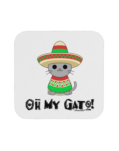 Oh My Gato - Cinco De Mayo Coaster by TooLoud-Coasters-TooLoud-White-Davson Sales