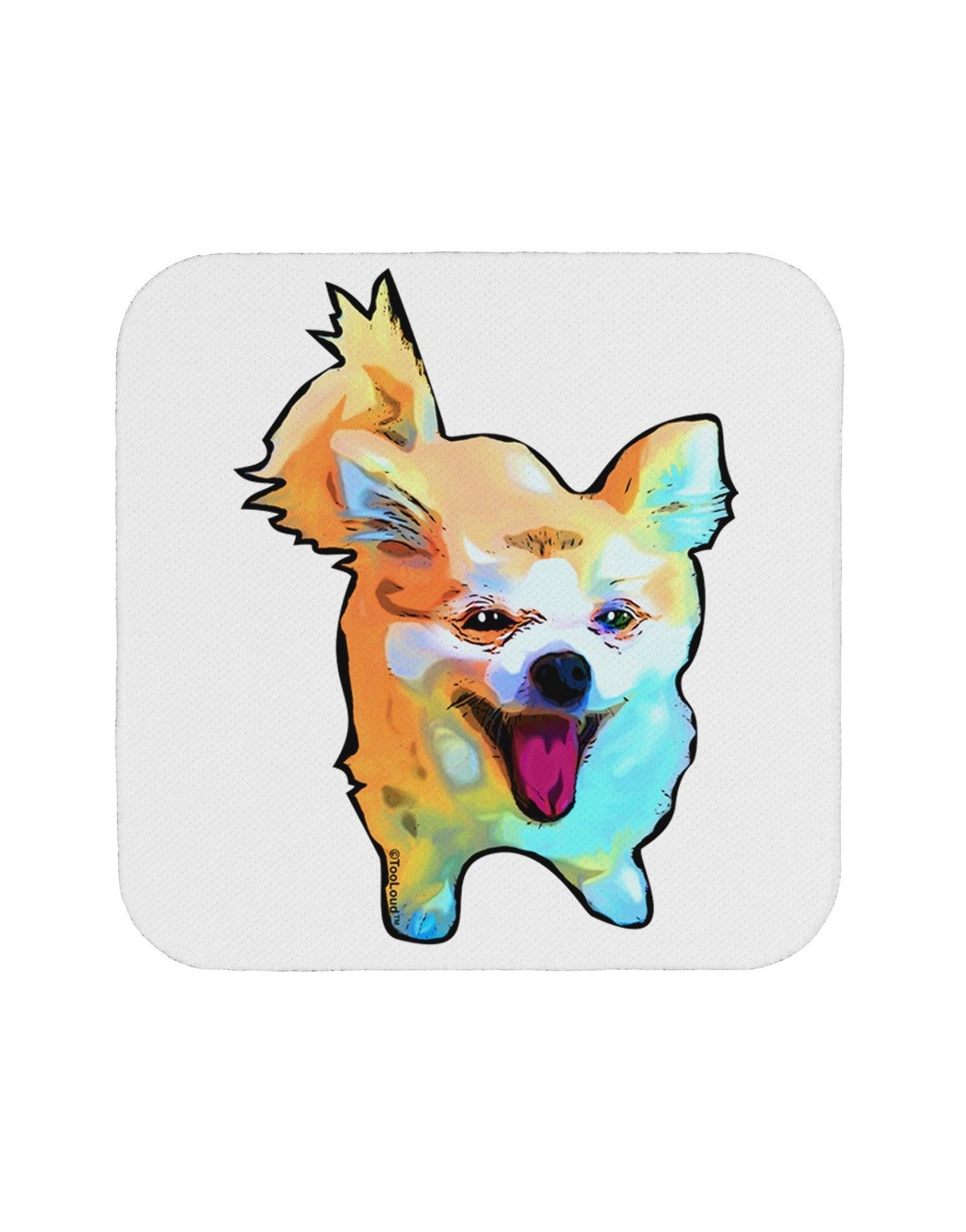 Cartoon Pomeranian Coaster-Coasters-TooLoud-12-Davson Sales