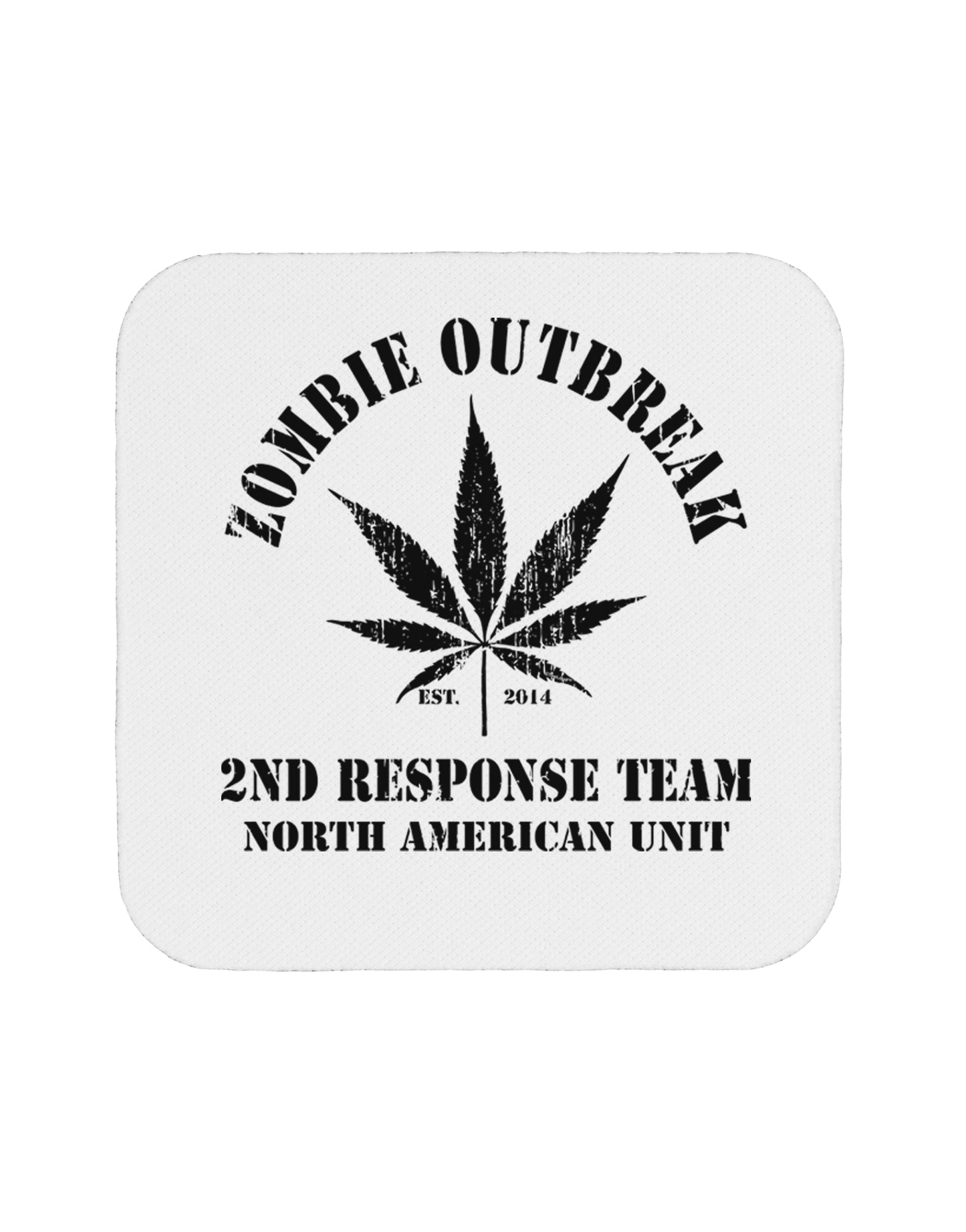 Zombie Outbreak 2nd Response Team Coaster-Coasters-TooLoud-White-Davson Sales