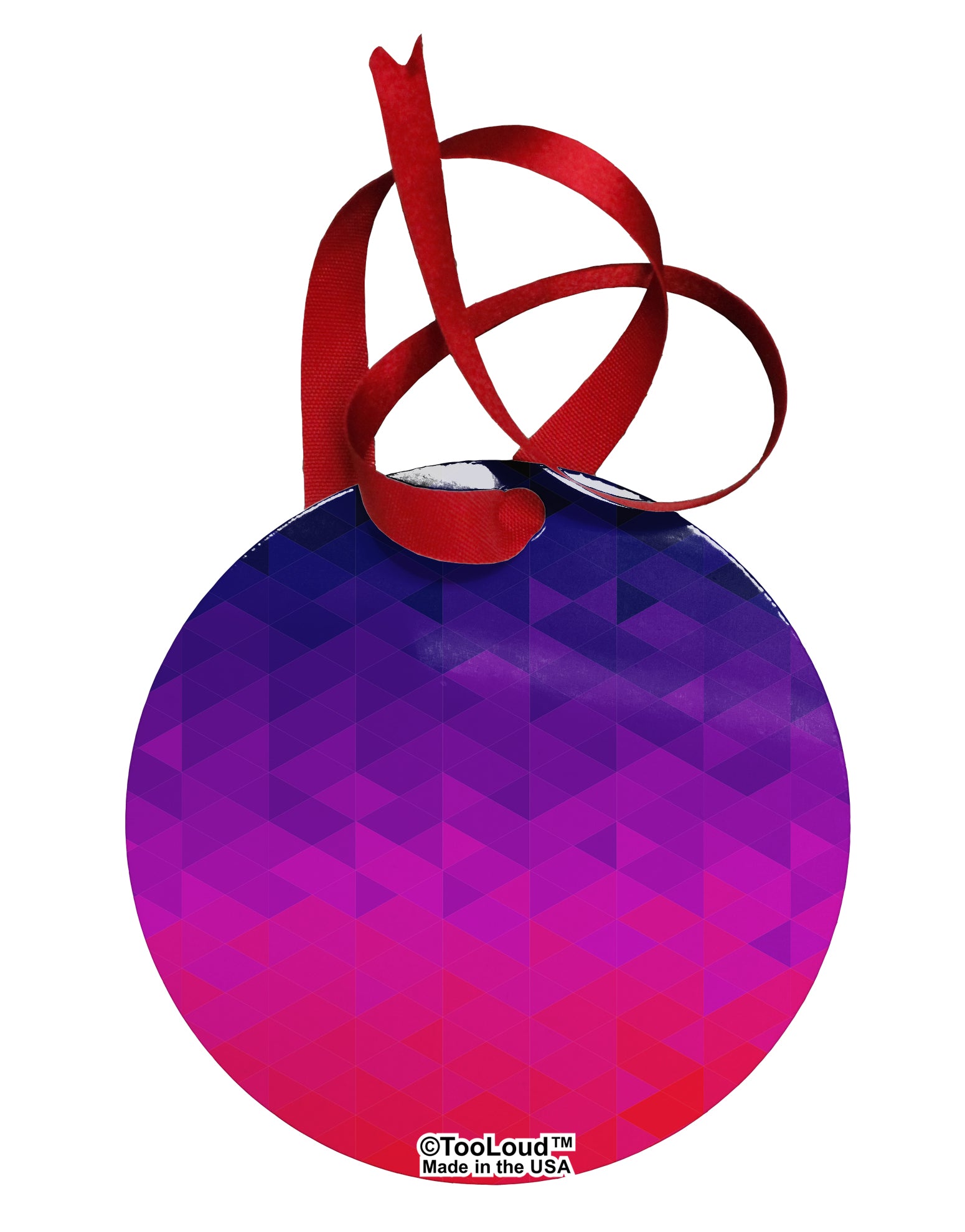 Geometric Gradient AOP 10 InchRound Wall Clock All Over Print by TooLoud-Wall Clock-TooLoud-White-Davson Sales