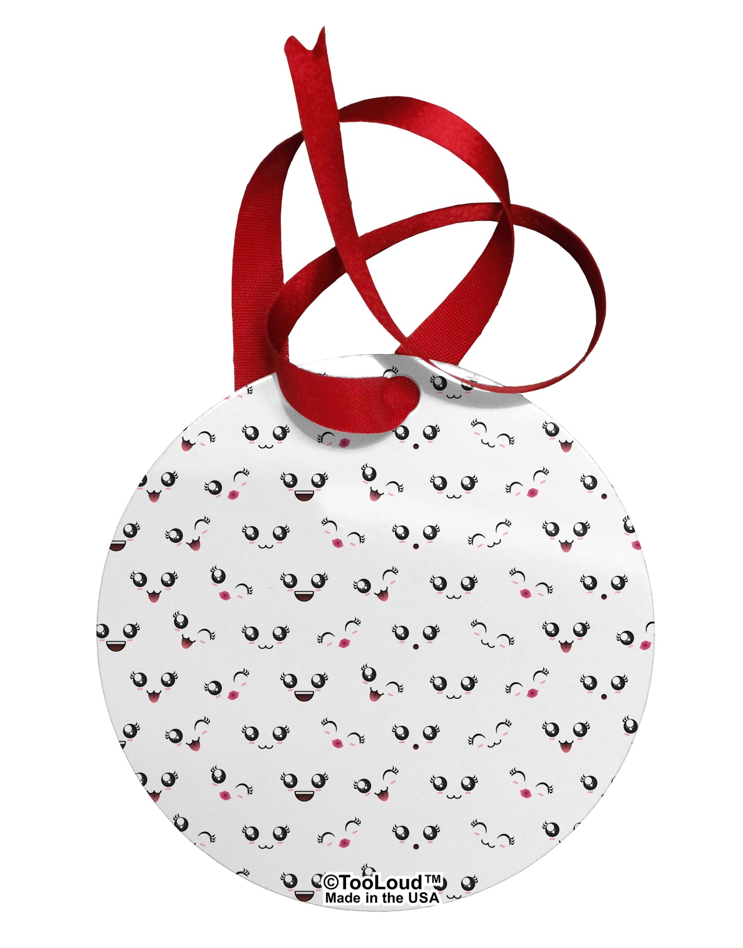 Kyu-T Faces AOP 10 InchRound Wall Clock All Over Print by TooLoud-Wall Clock-TooLoud-White-Davson Sales