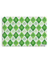 St Patrick's Day Green Shamrock Argyle Placemat All Over Print Set of 4 Placemats-Placemat-TooLoud-White-Davson Sales