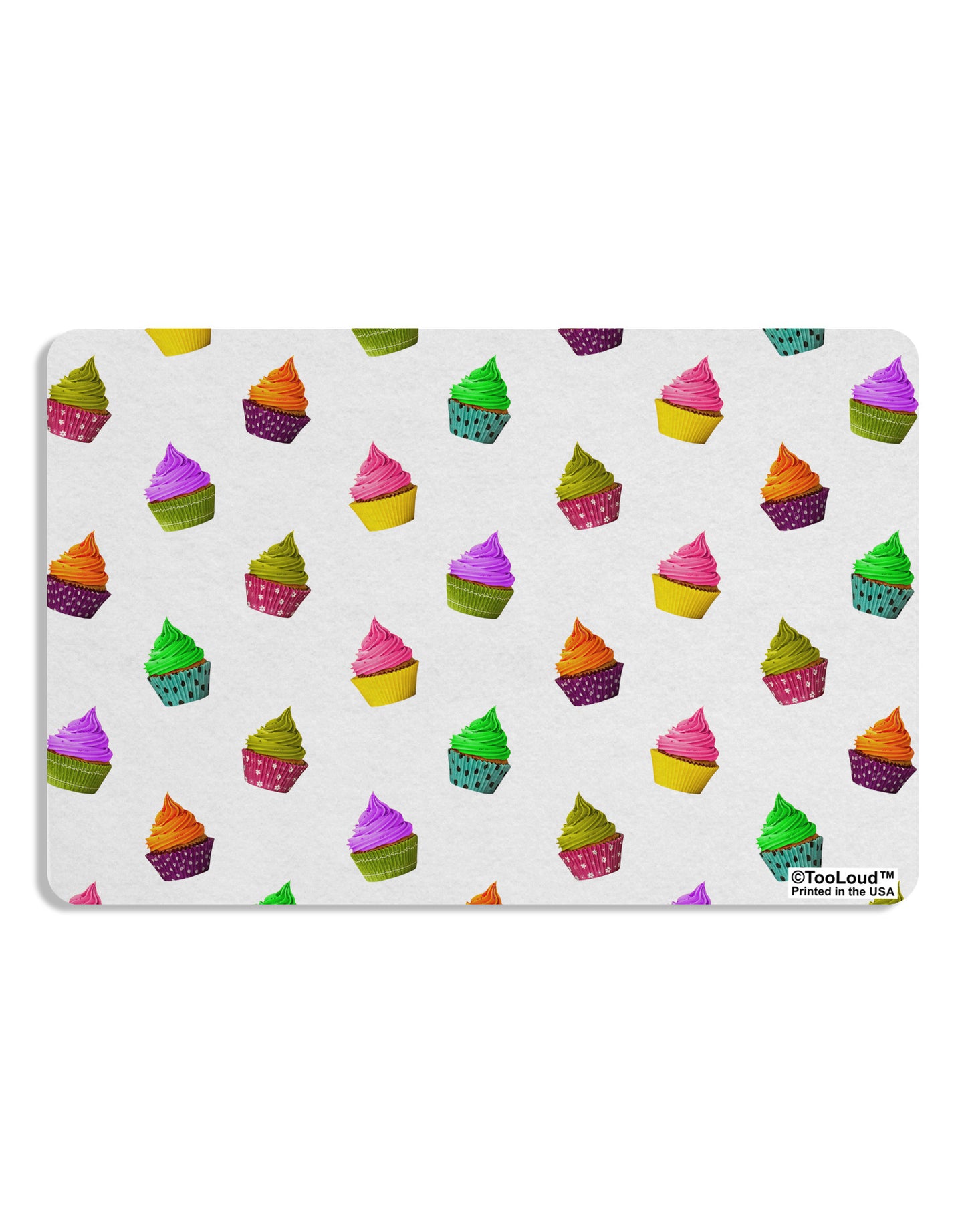 Real Cupcakes AOP Placemat All Over Print Set of 4 Placemats-Placemat-TooLoud-White-Davson Sales