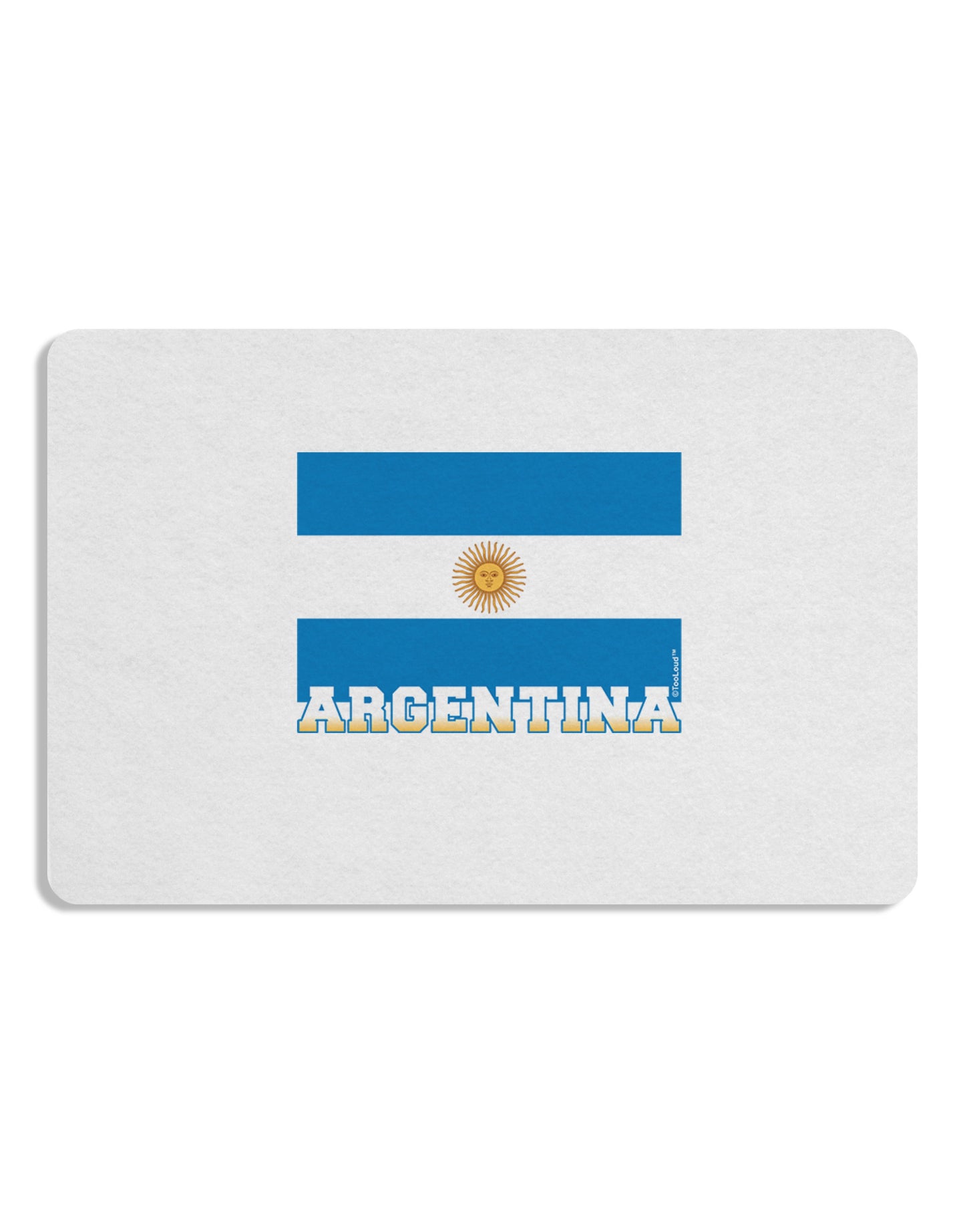 Argentina Flag Placemat Set of 4 Placemats-Placemat-TooLoud-White-Davson Sales