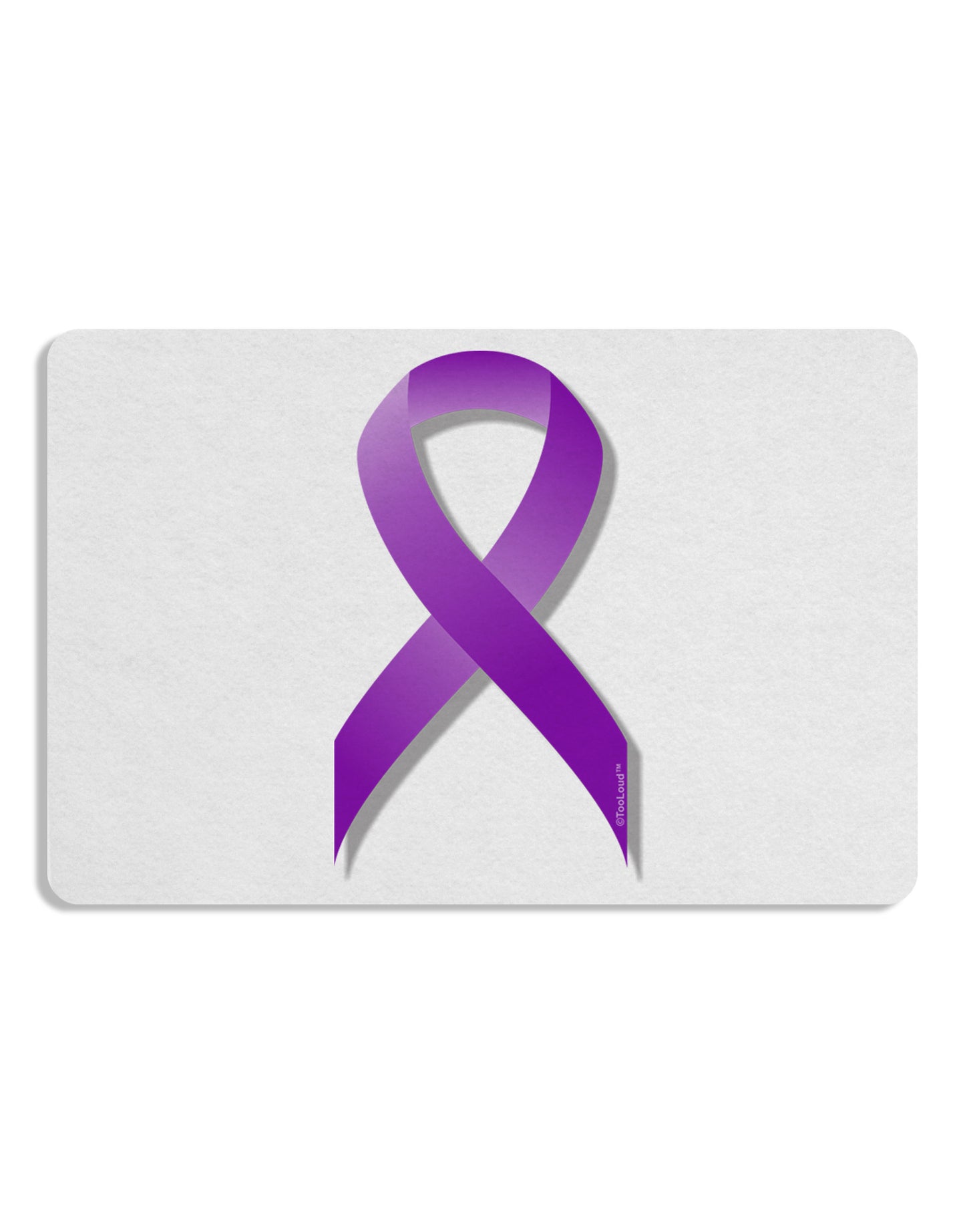 Crohn’s Disease Awareness Ribbon - Purple Placemat Set of 4 Placemats-Placemat-TooLoud-White-Davson Sales