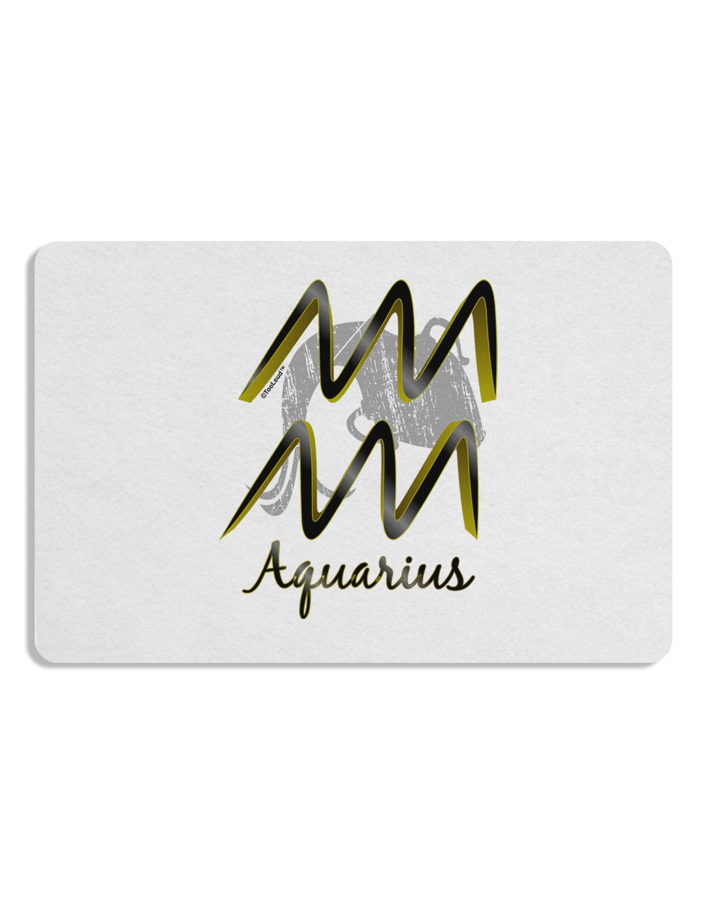 Aquarius Symbol Placemat Set of 4 Placemats-Placemat-TooLoud-White-Davson Sales