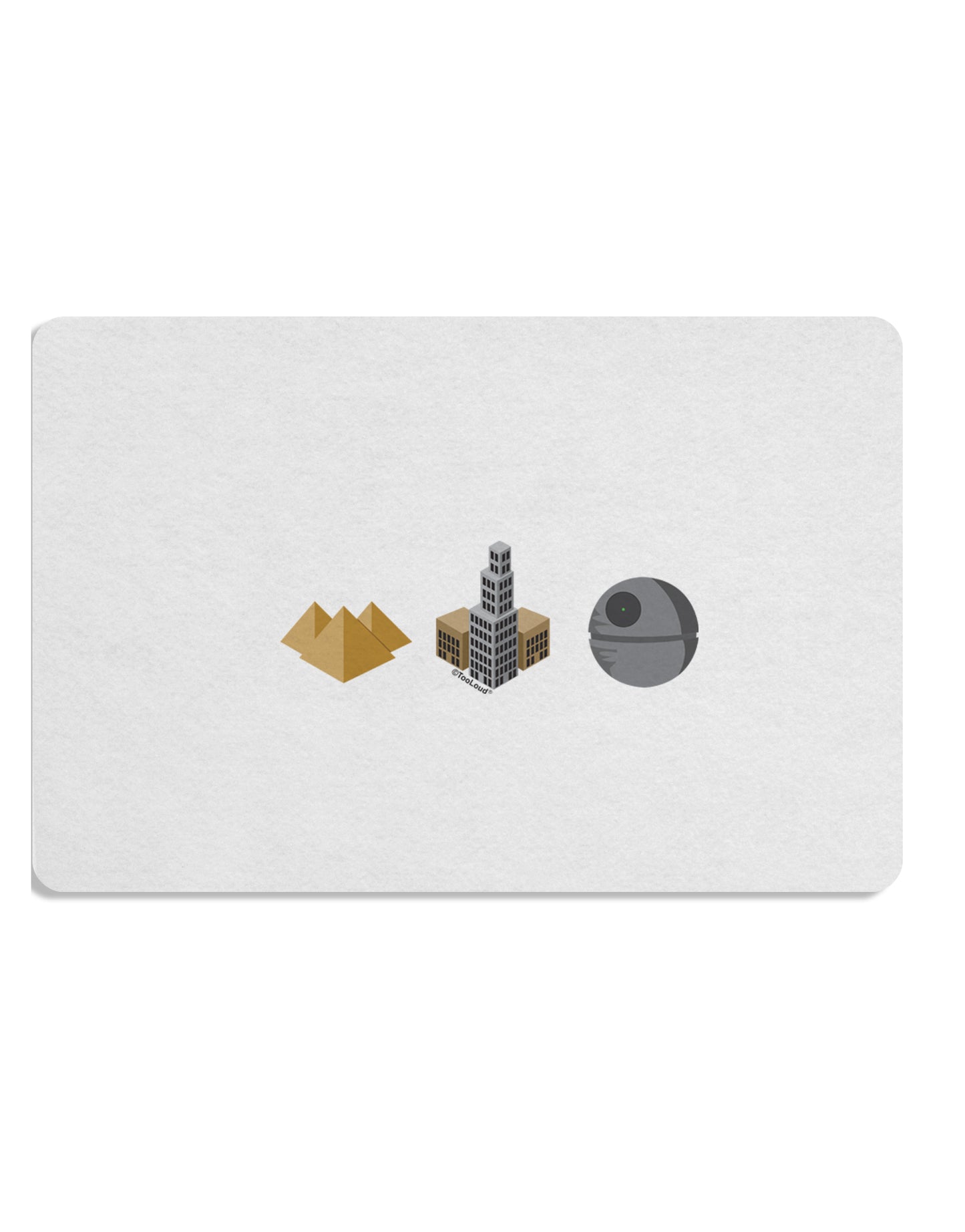 History of Architecture Funny Sci-fi Placemat by TooLoud Set of 4 Placemats-Placemat-TooLoud-White-Davson Sales