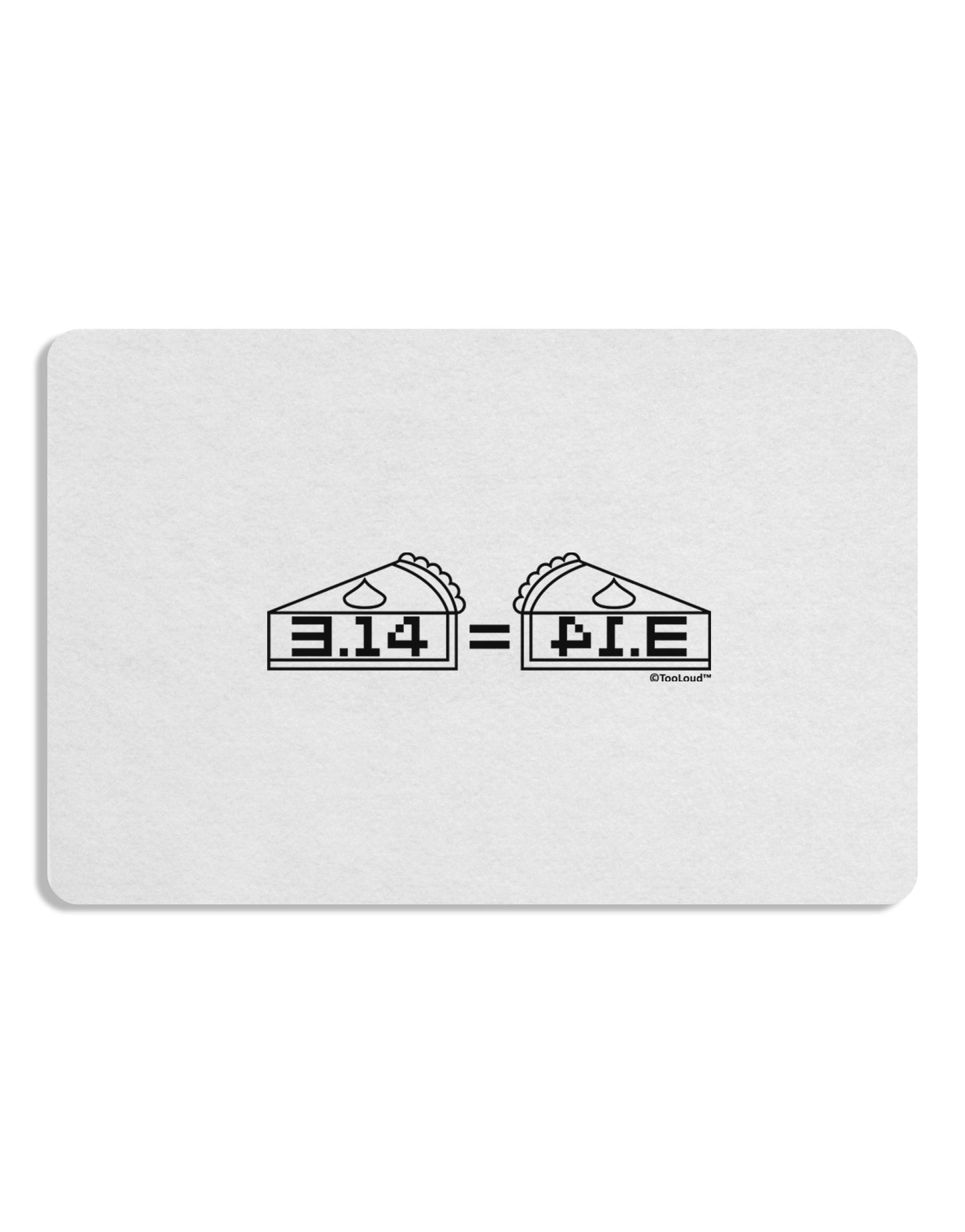 Pi Day Design - 314 Equals Pie Mirrored Pies Placemat by TooLoud Set of 4 Placemats-Placemat-TooLoud-White-Davson Sales