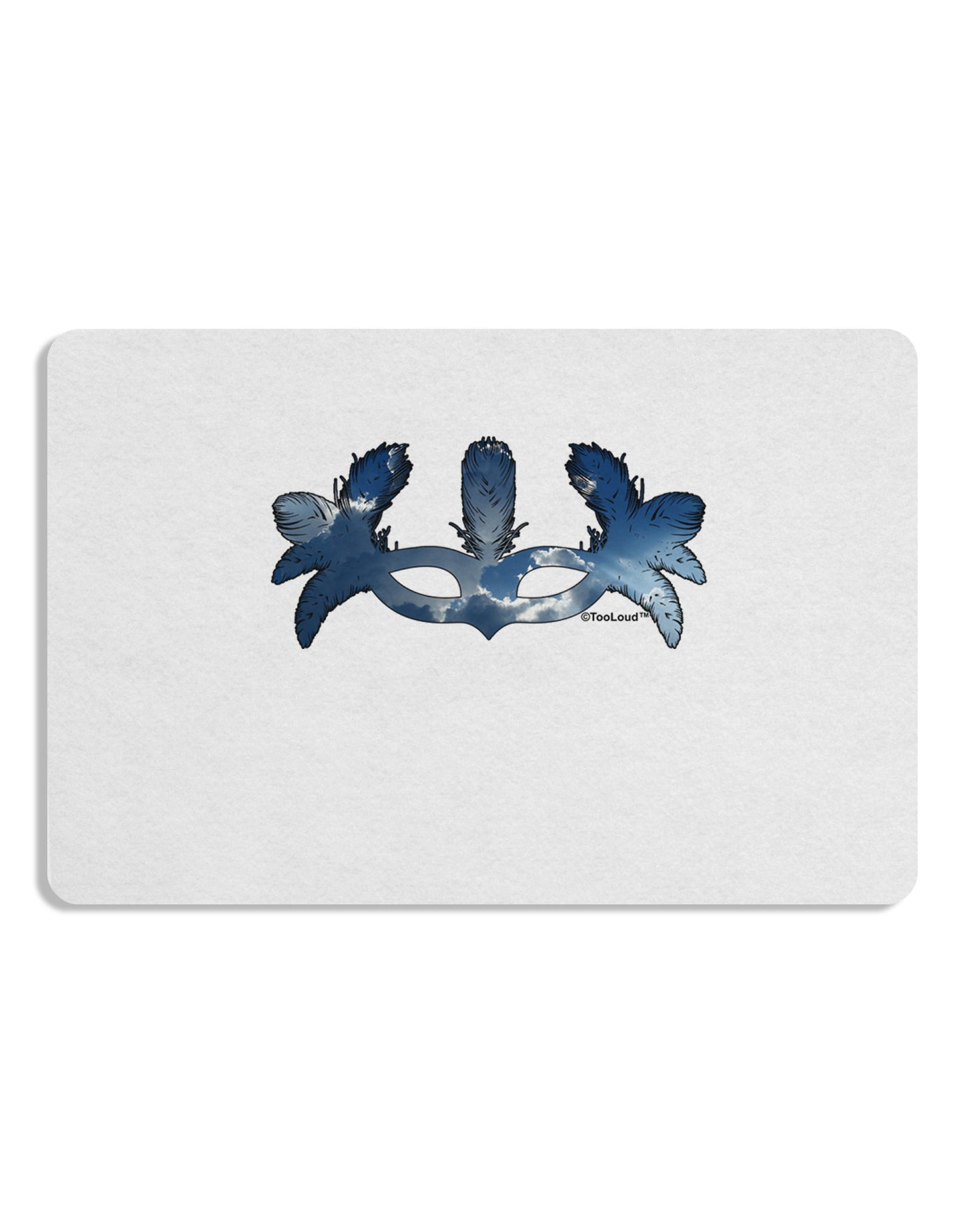 Air Masquerade Mask Placemat by TooLoud Set of 4 Placemats-Placemat-TooLoud-White-Davson Sales