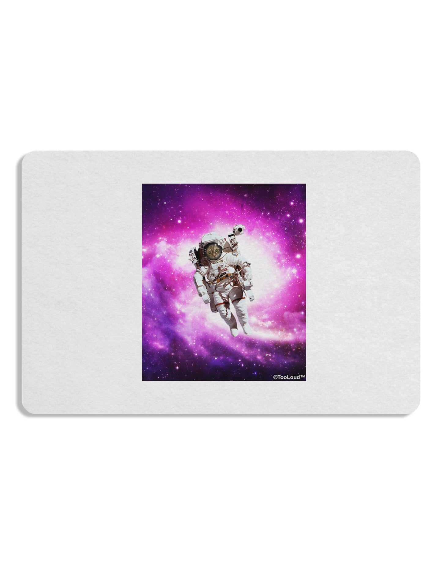 Astronaut Cat Placemat Set of 4 Placemats-Placemat-TooLoud-White-Davson Sales