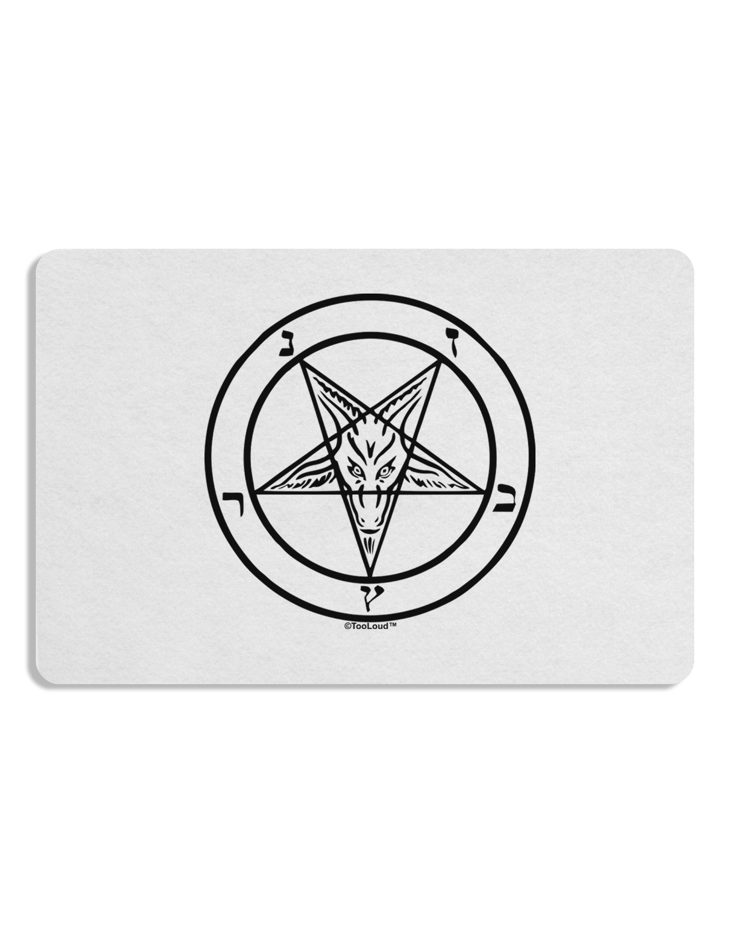 Sigil of Baphomet Placemat by TooLoud Set of 4 Placemats-Placemat-TooLoud-White-Davson Sales
