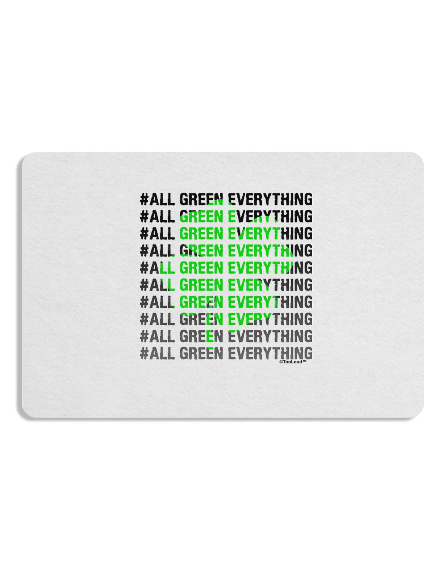 All Green Everything Clover Placemat Set of 4 Placemats-Placemat-TooLoud-White-Davson Sales