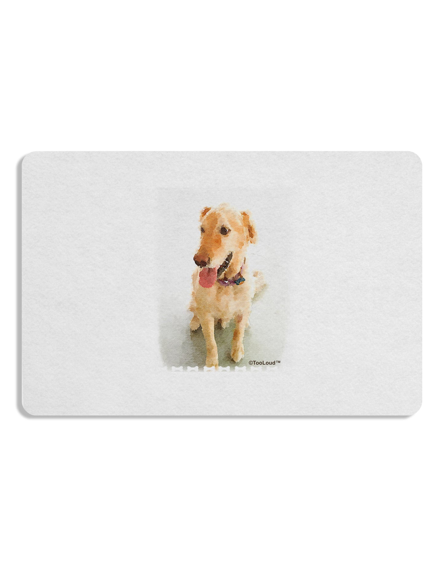 Golden Retriever Watercolor Placemat Set of 4 Placemats-Placemat-TooLoud-White-Davson Sales