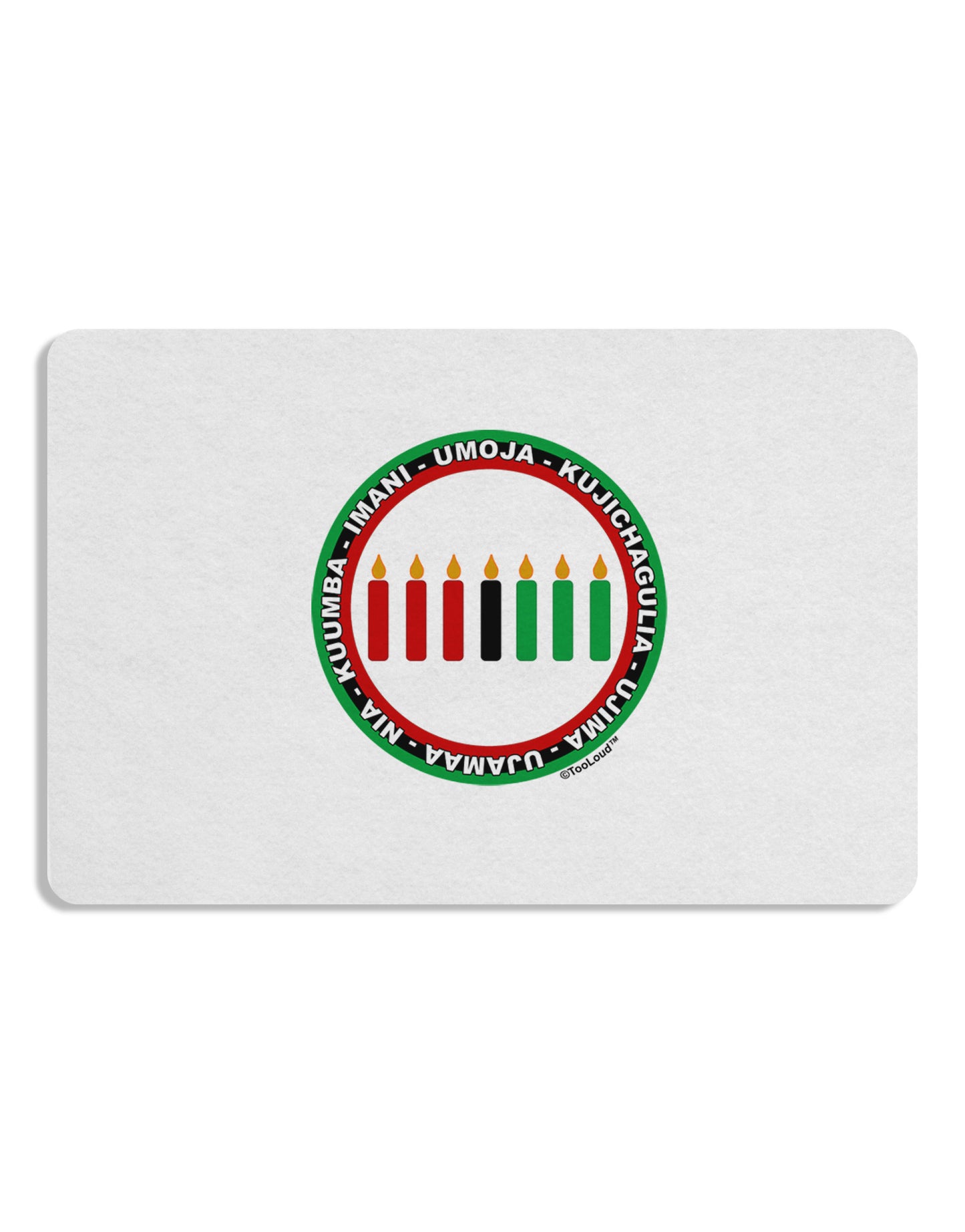 7 Principles Circle Placemat Set of 4 Placemats-Placemat-TooLoud-White-Davson Sales