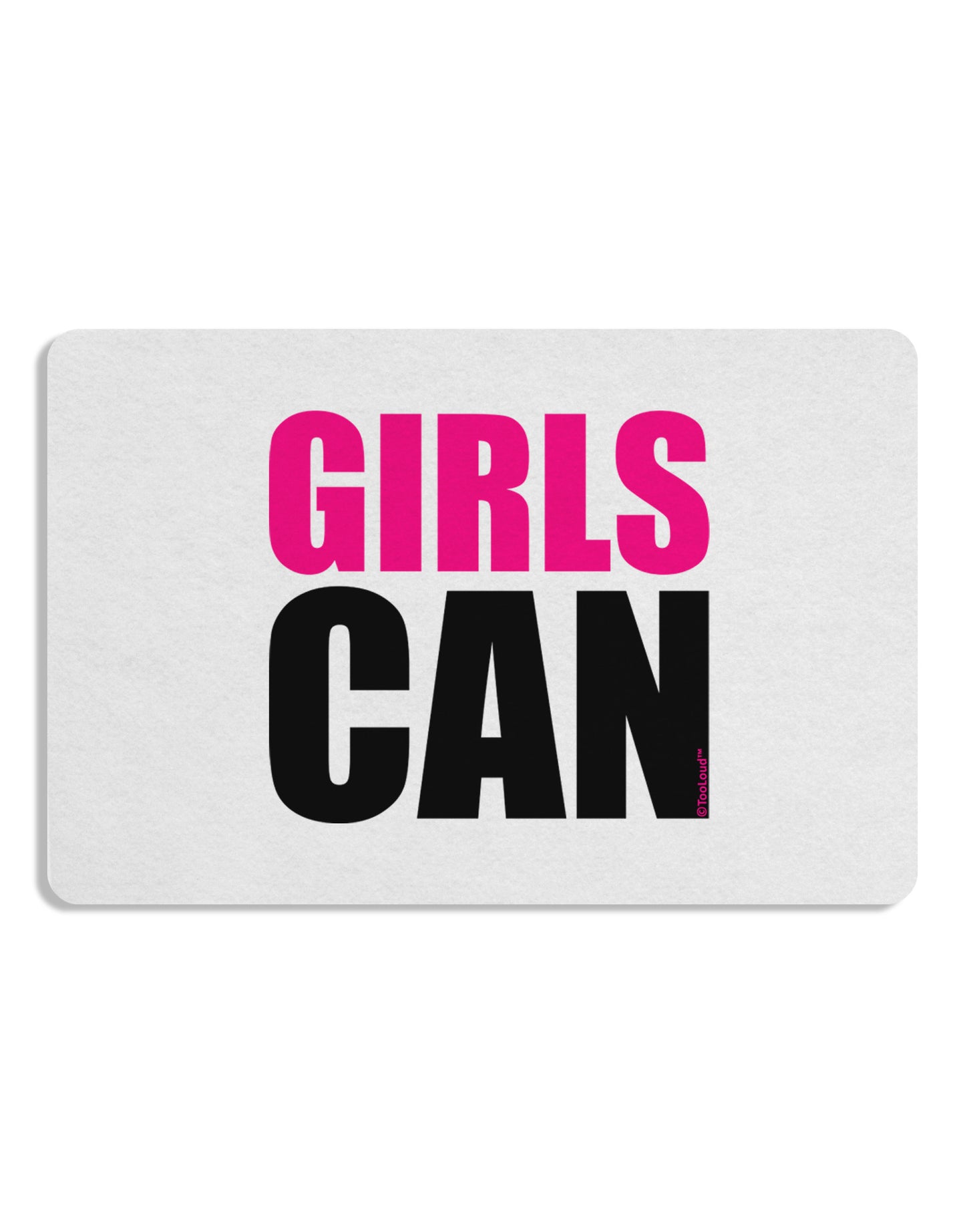 Girls Can Placemat by TooLoud Set of 4 Placemats-Placemat-TooLoud-White-Davson Sales