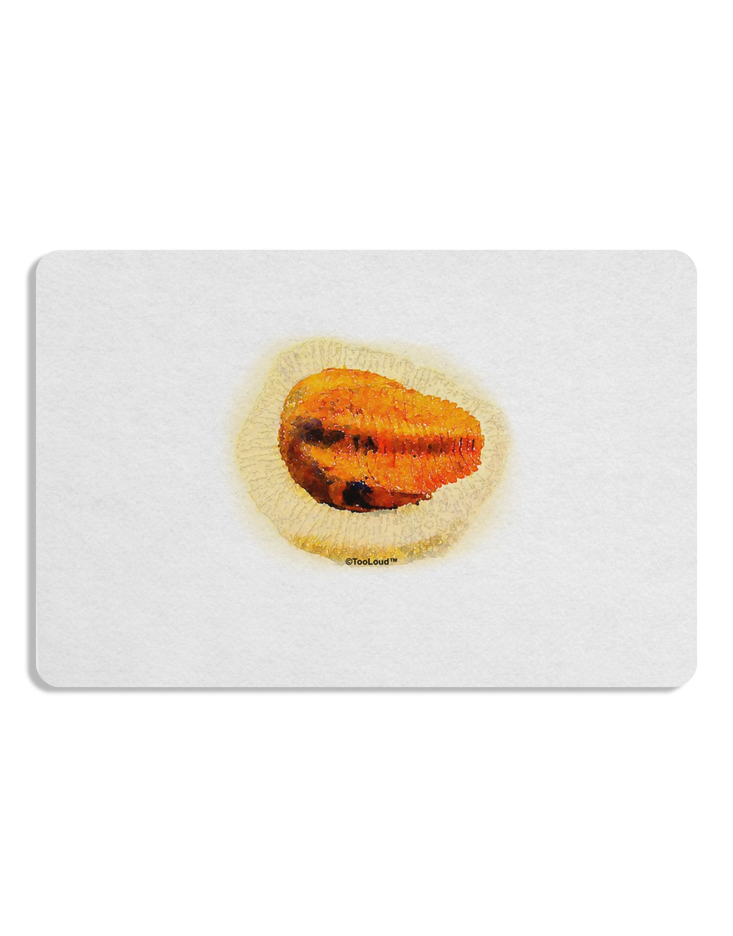 Trilobite Fossil Watercolor Placemat Set of 4 Placemats-Placemat-TooLoud-White-Davson Sales