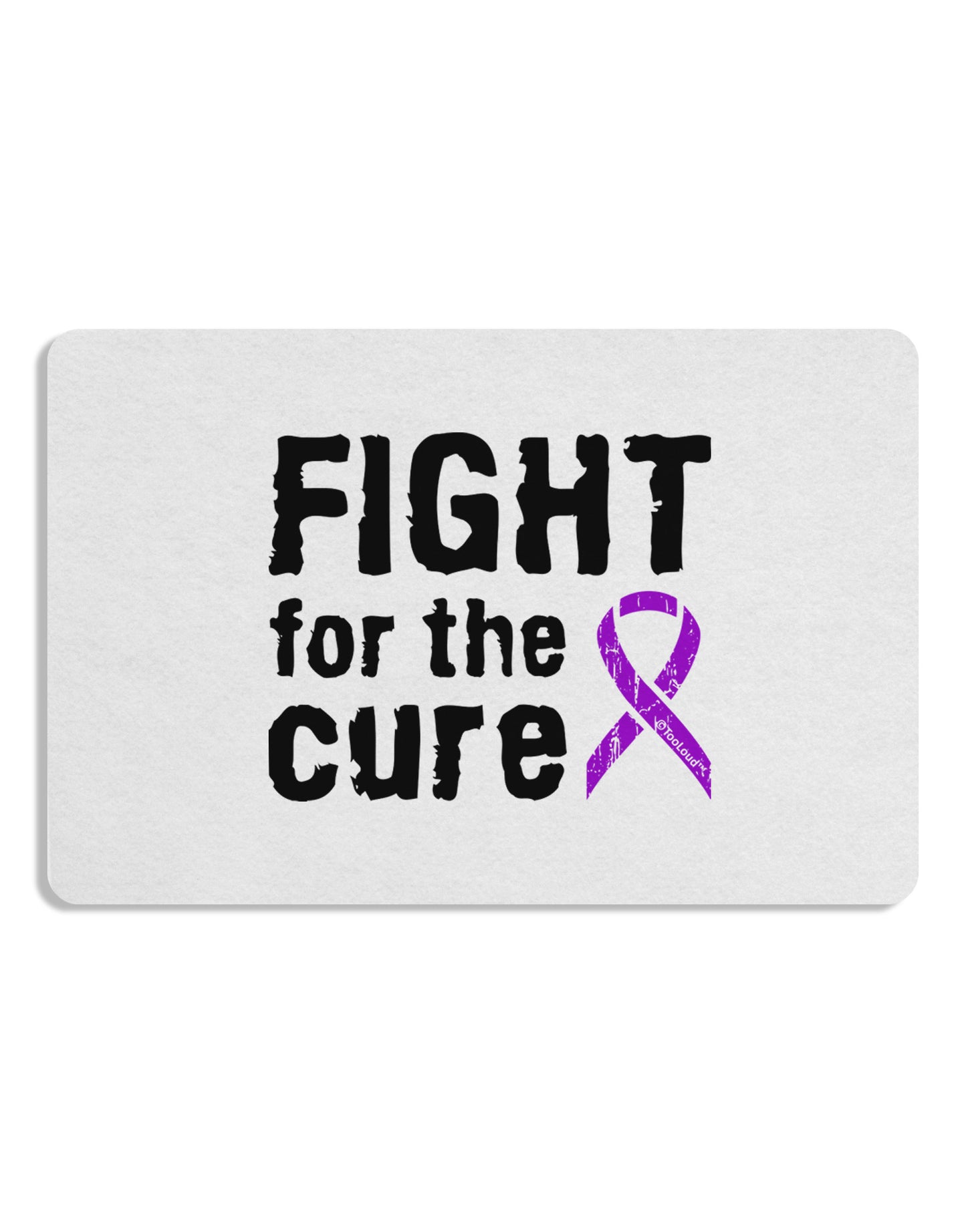 Fight for the Cure - Purple Ribbon Crohn’s Disease Placemat Set of 4 Placemats-Placemat-TooLoud-White-Davson Sales