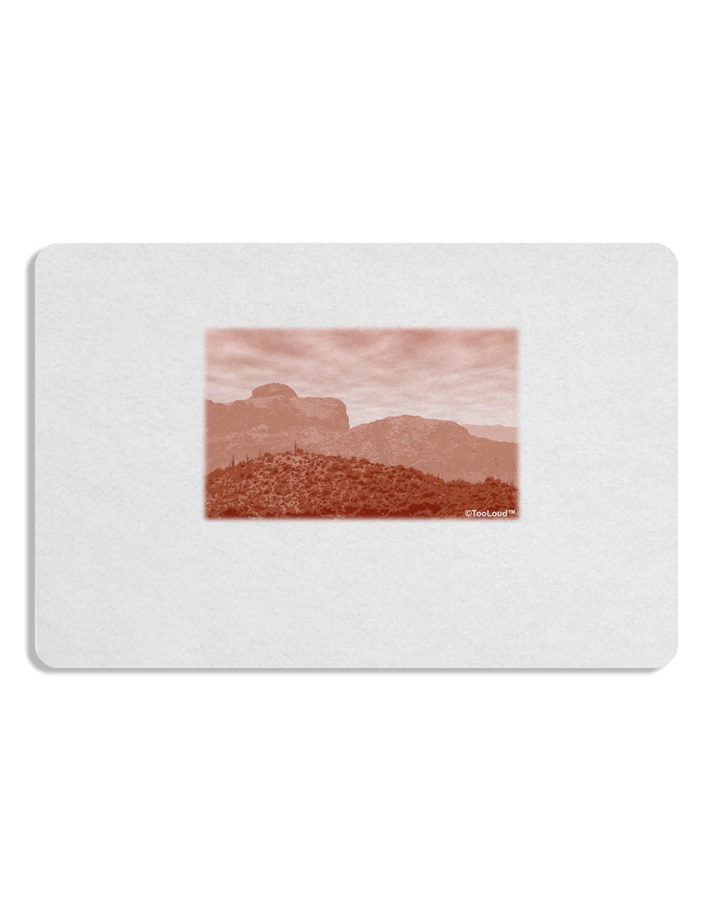 Red Planet Landscape Placemat Set of 4 Placemats-Placemat-TooLoud-White-Davson Sales