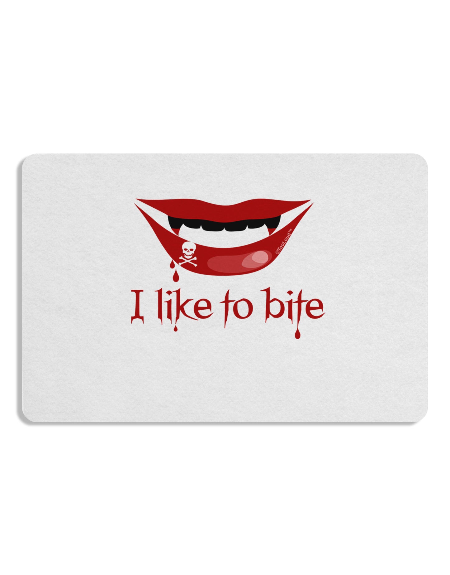 Like to Bite Placemat Set of 4 Placemats-Placemat-TooLoud-White-Davson Sales