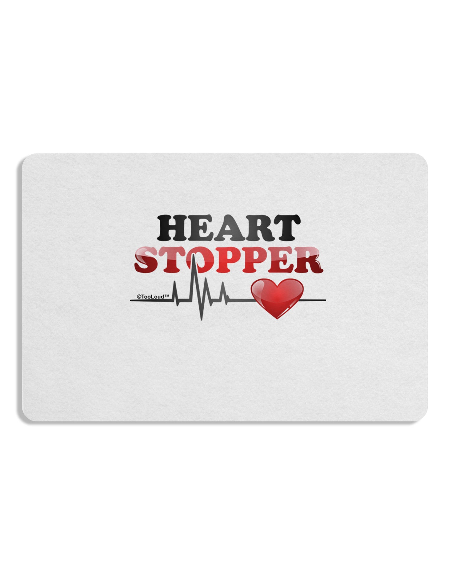 Heart Stopper Placemat Set of 4 Placemats-Placemat-TooLoud-White-Davson Sales