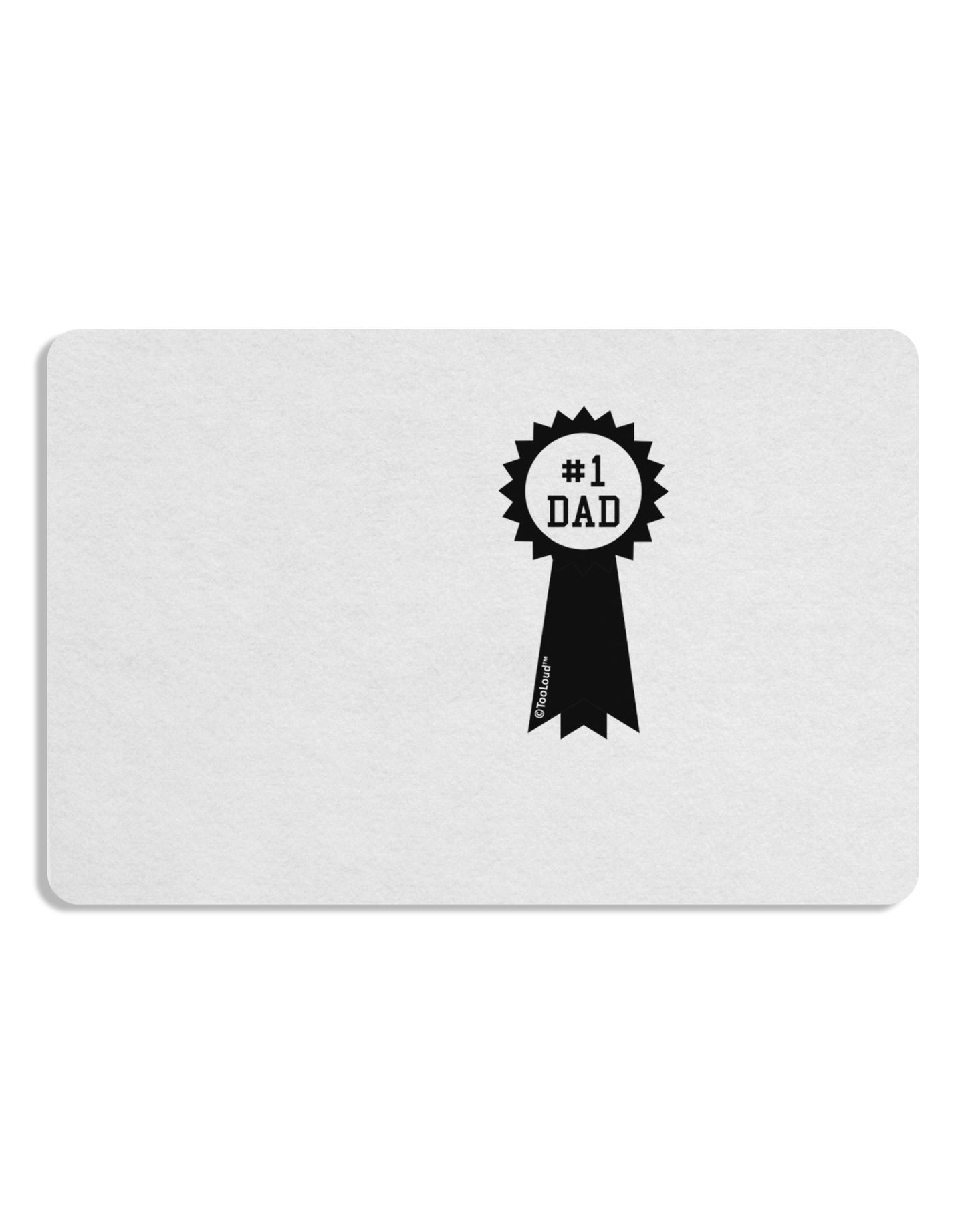 Number One Dad Award Ribbon Placemat Set of 4 Placemats-Placemat-TooLoud-White-Davson Sales