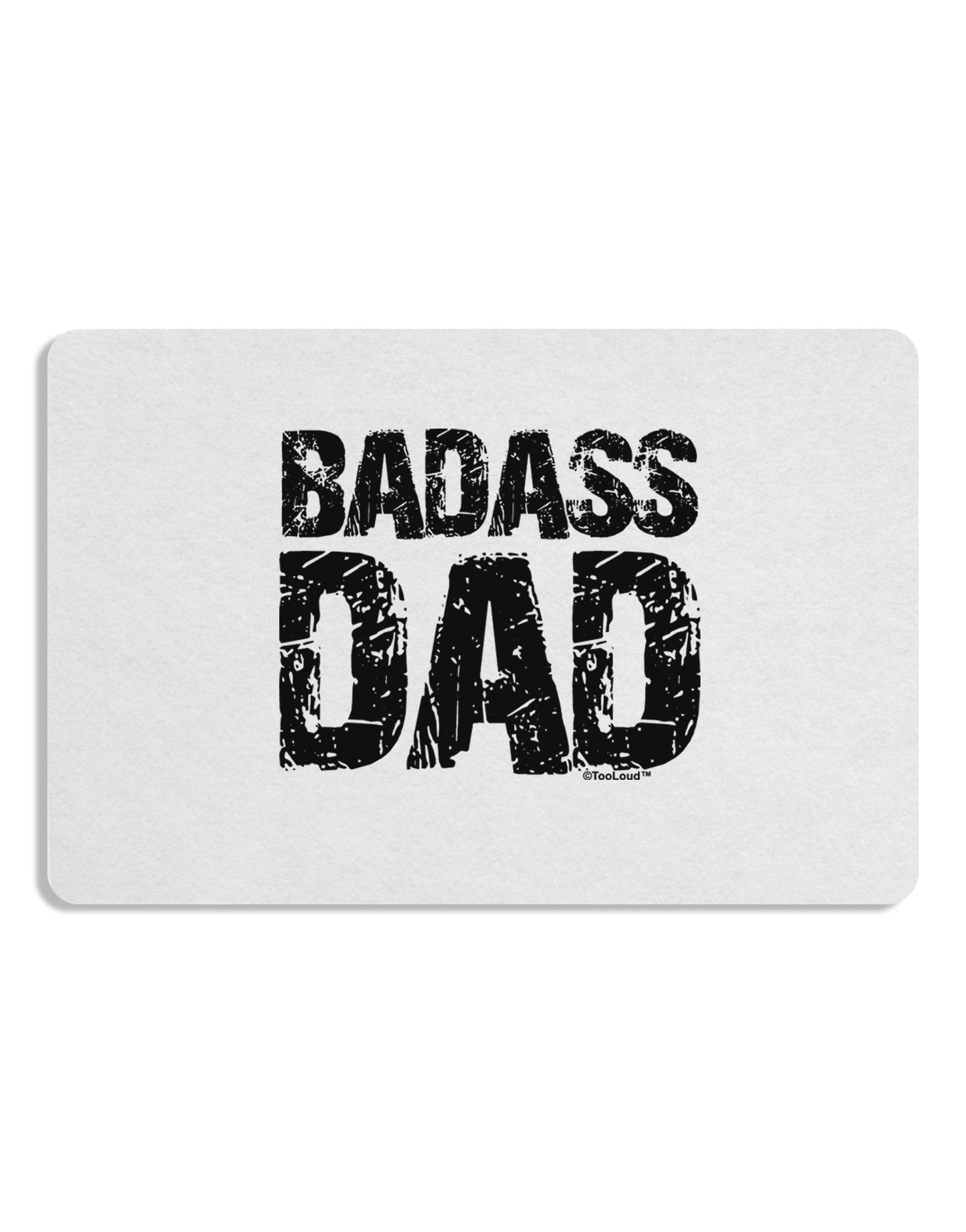 Badass Dad Placemat by TooLoud Set of 4 Placemats-Placemat-TooLoud-White-Davson Sales