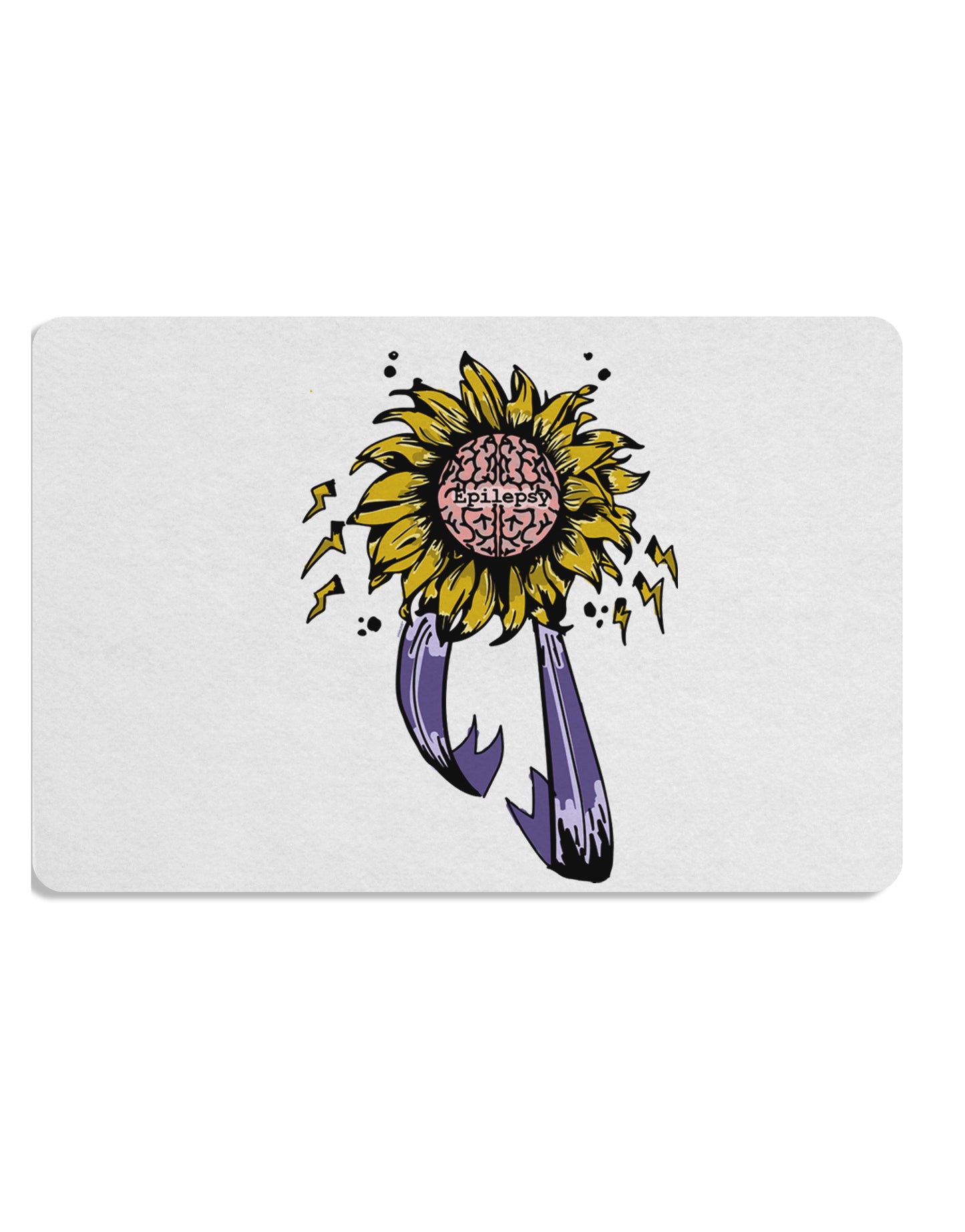 TooLoud Epilepsy Awareness Placemat Set of 4 Placemats Multi-pack-Placemat-TooLoud-Davson Sales