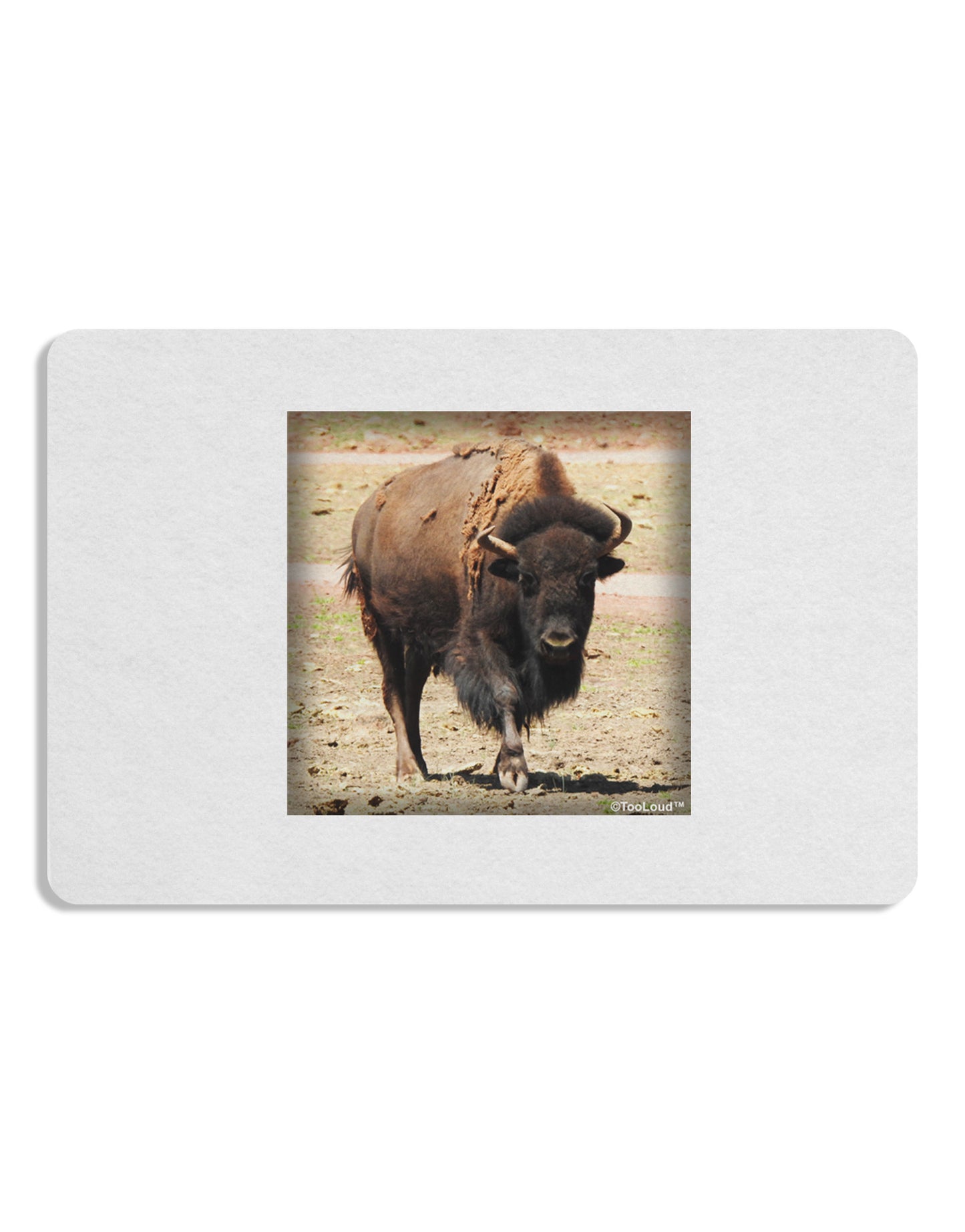 Strong Bison Placemat Set of 4 Placemats-Placemat-TooLoud-White-Davson Sales