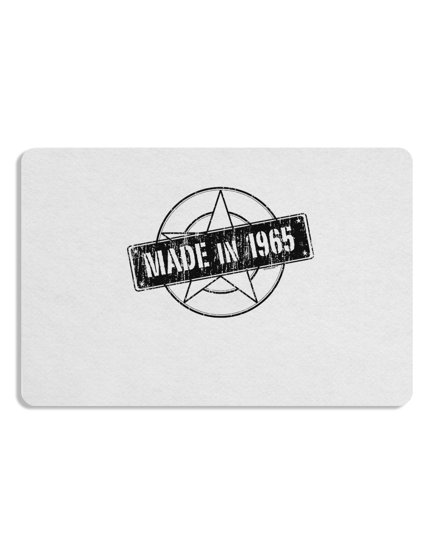 50th Birthday Made In Birth Year 1965 Placemat Set of 4 Placemats-Placemat-TooLoud-White-Davson Sales