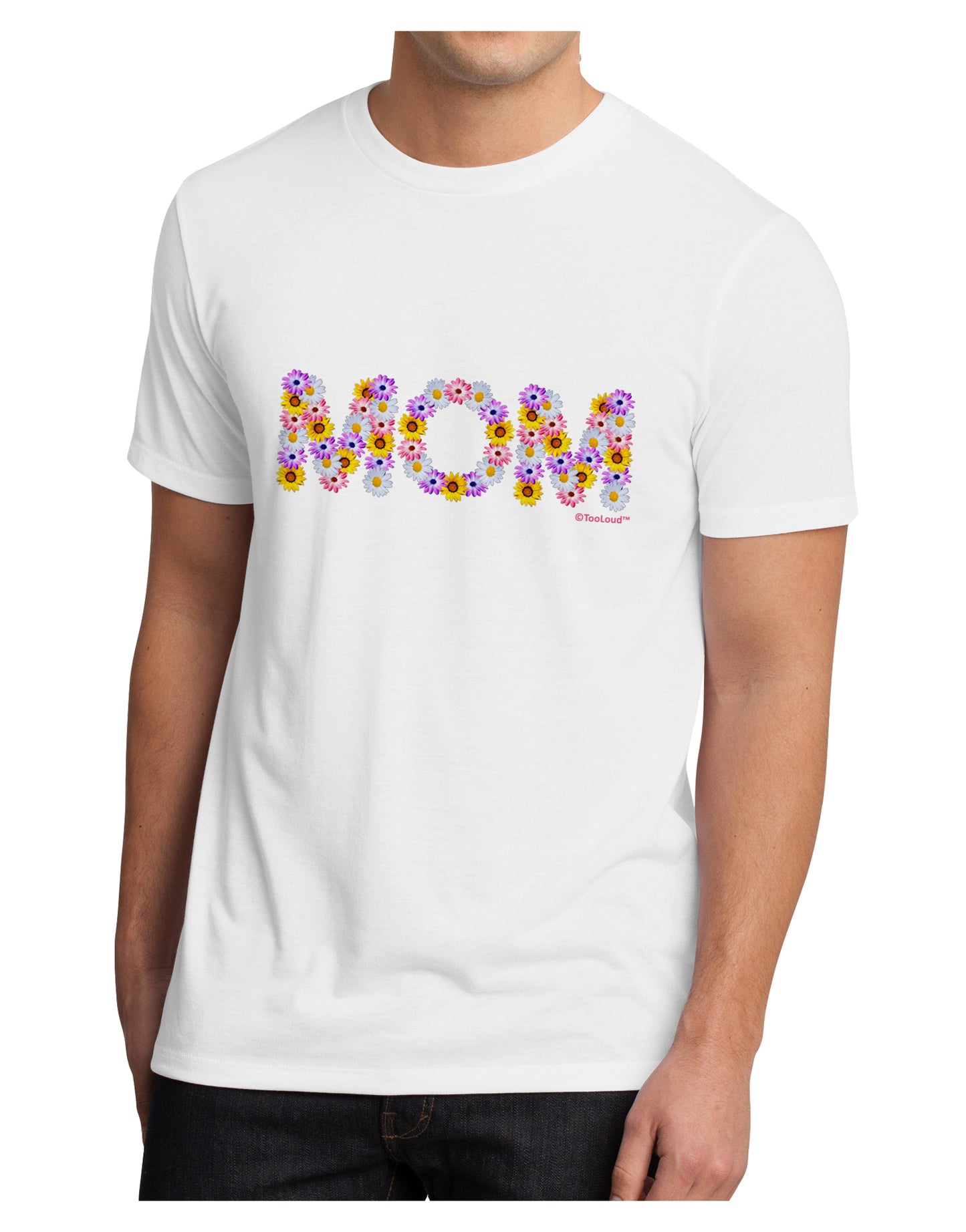 Mom Flowers Design Men's Sublimate Tee by TooLoud-TooLoud-White-Small-Davson Sales