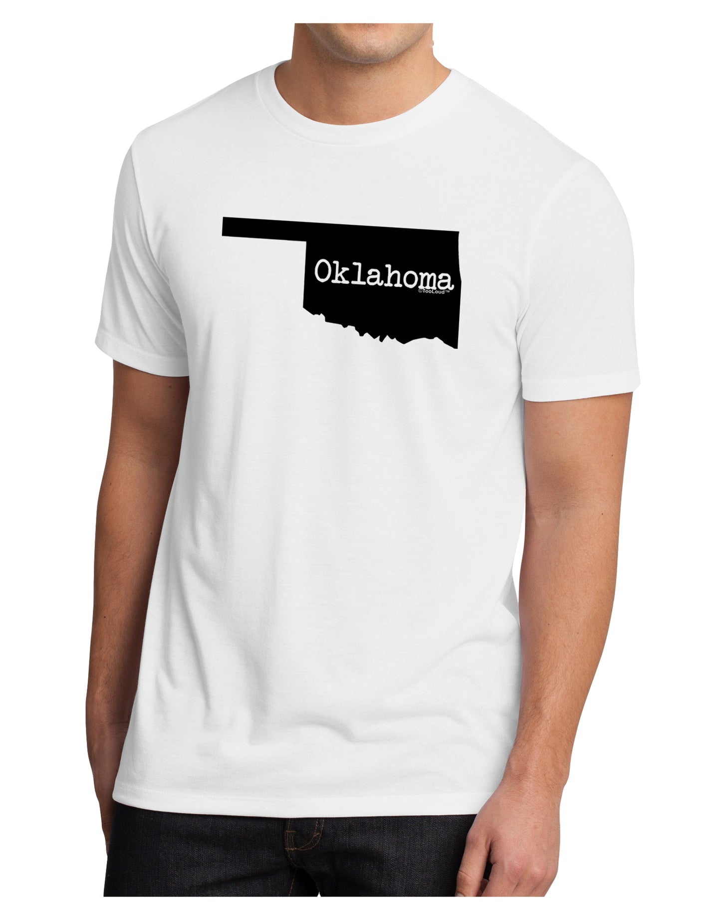 Oklahoma - United States Shape Men's Sublimate Tee by TooLoud-TooLoud-White-Small-Davson Sales