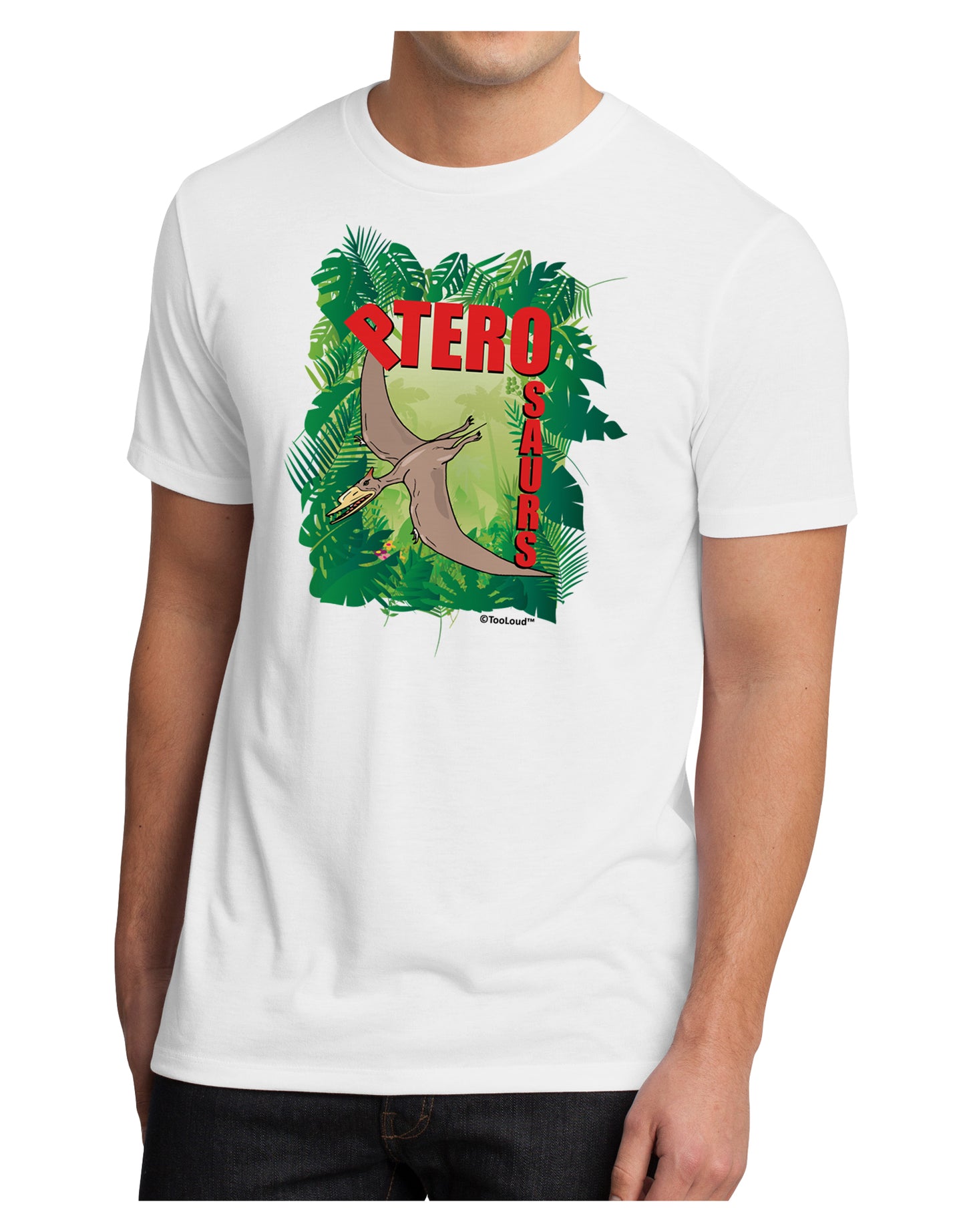Pterosaurs - With Name Men's Sublimate Tee by TooLoud-TooLoud-White-Small-Davson Sales
