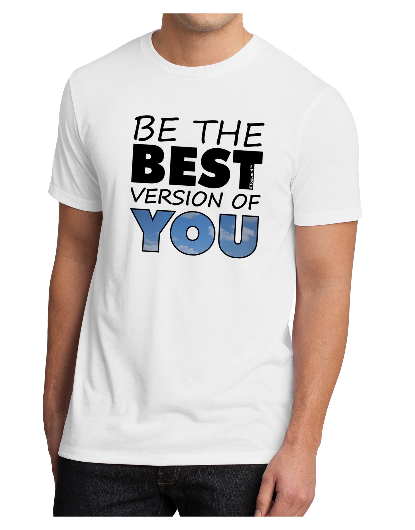 Be The Best Version Of You Men's Sublimate Tee by TooLoud-TooLoud-White-Small-Davson Sales