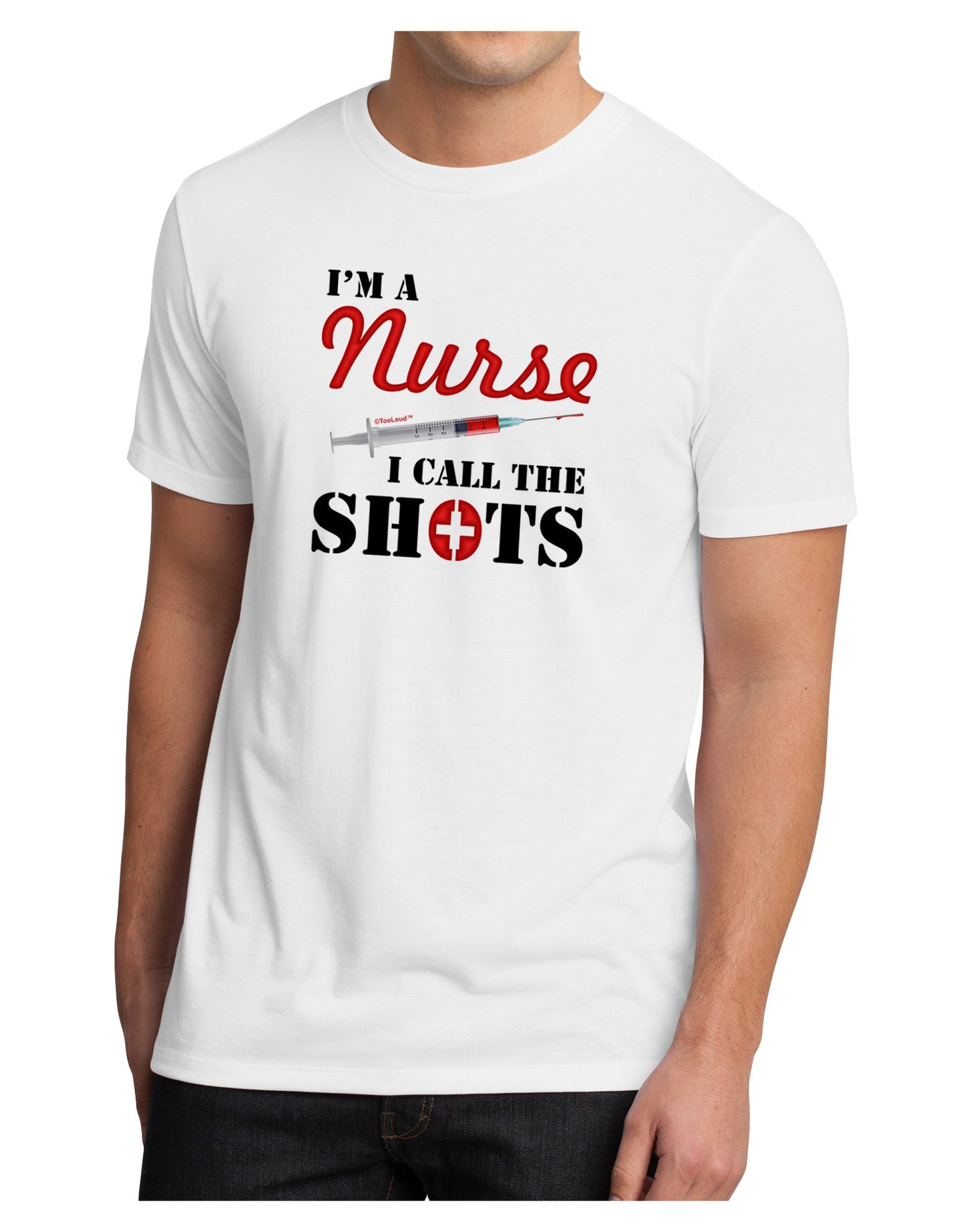 Nurse - Call The Shots Men's Sublimate Tee-TooLoud-White-Small-Davson Sales