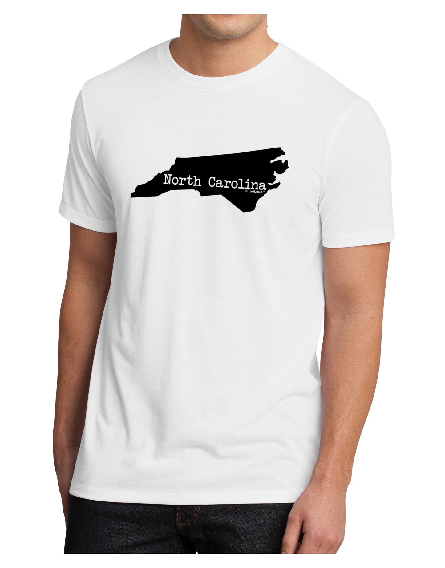 North Carolina - United States Shape Men's Sublimate Tee by TooLoud-TooLoud-White-Small-Davson Sales