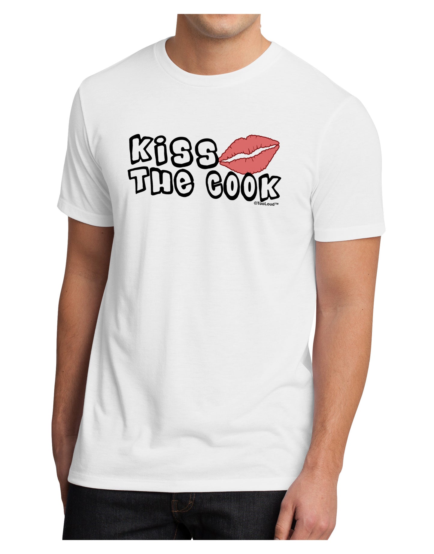 Kiss the Cook With Lips Men's Sublimate Tee by TooLoud-TooLoud-White-Small-Davson Sales