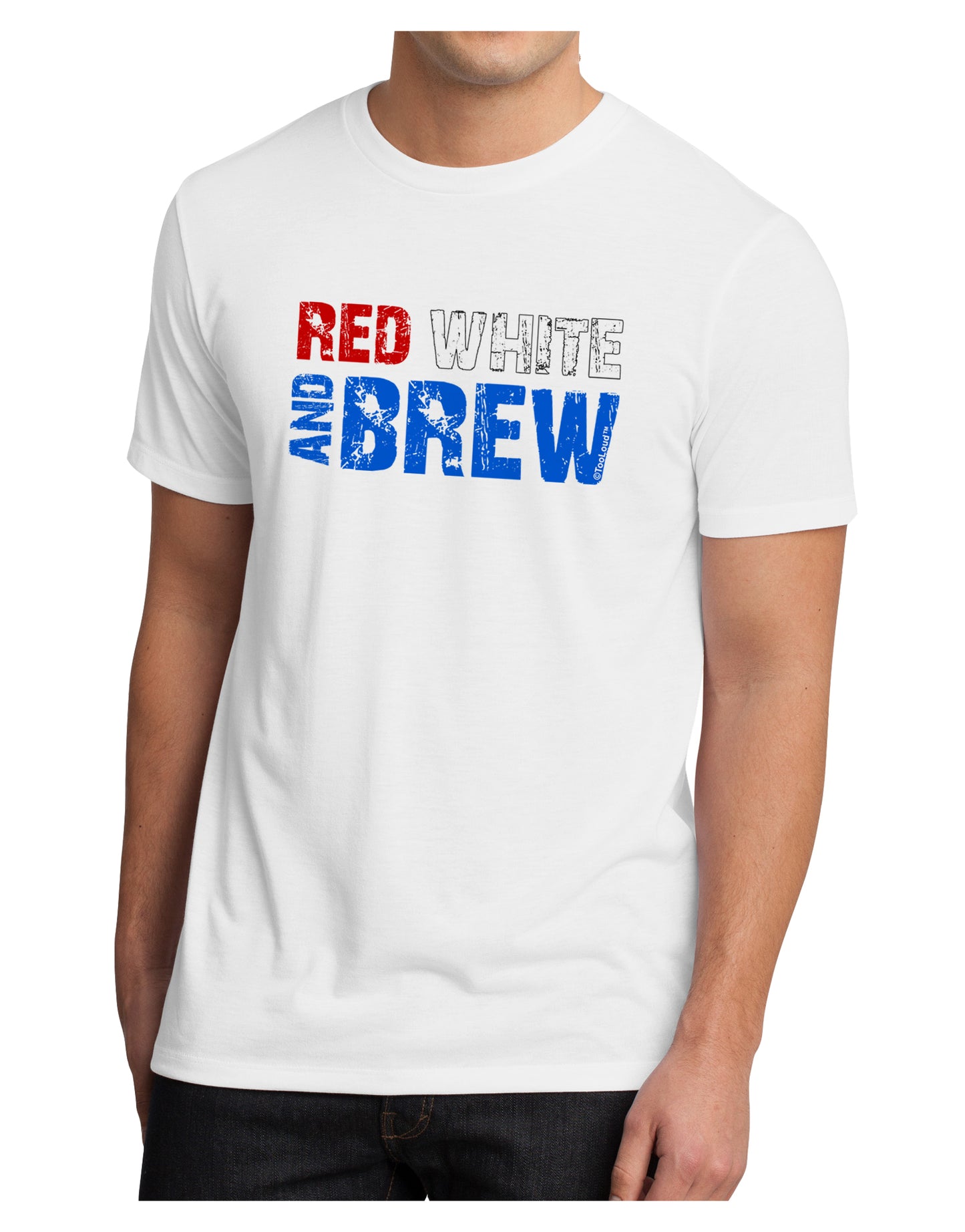 Red White and Brew Color Men's Sublimate Tee by TooLoud-TooLoud-White-Small-Davson Sales