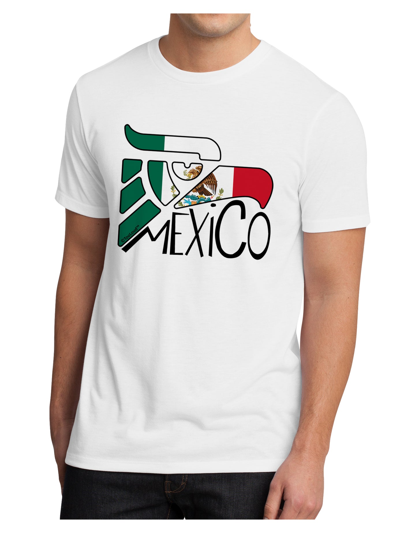 Mexico Eagle Symbol - Mexican Flag - Mexico Men's Sublimate Tee by TooLoud-TooLoud-White-Small-Davson Sales