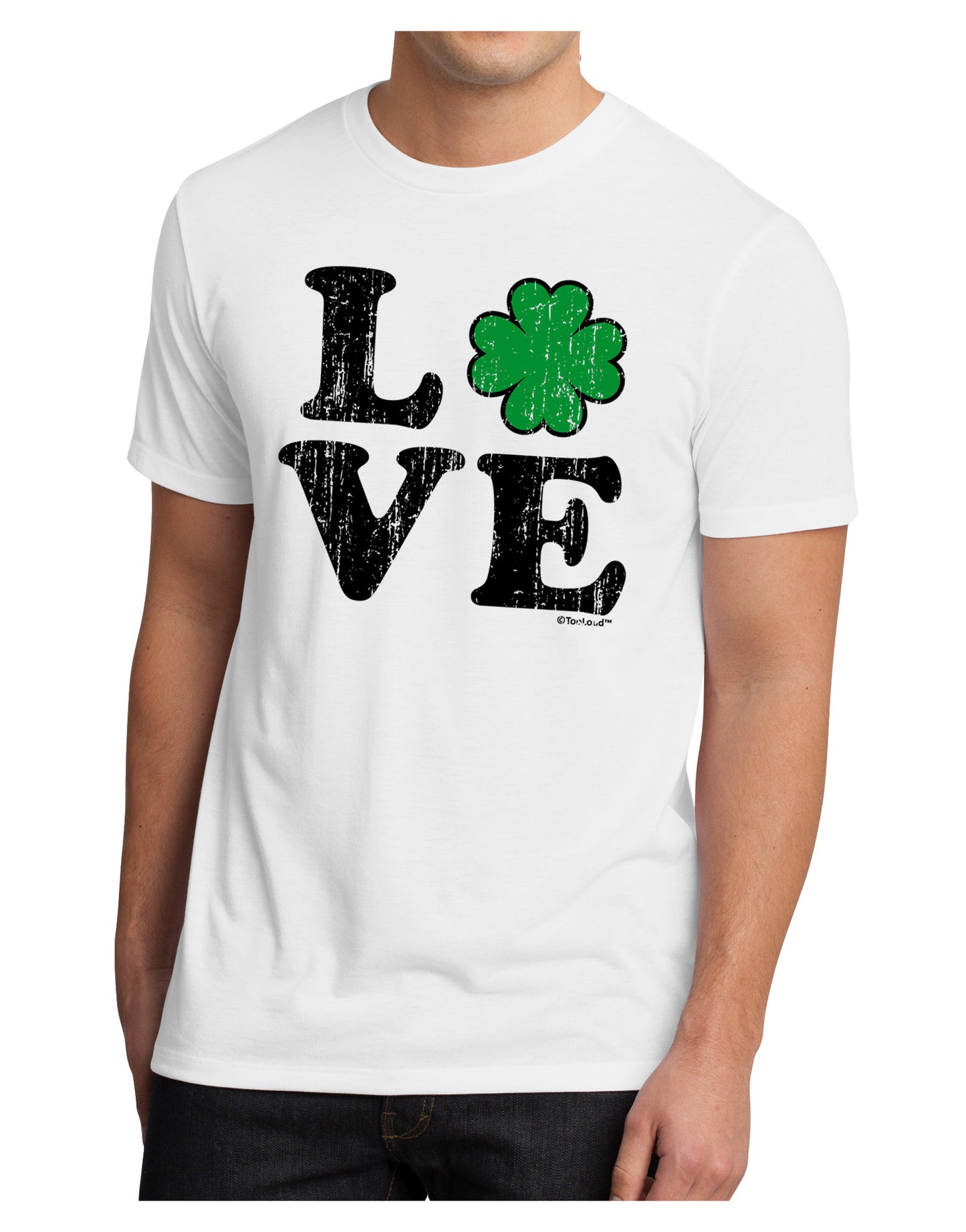 Irish Love - Distressed Men's Sublimate Tee by TooLoud-TooLoud-White-Small-Davson Sales