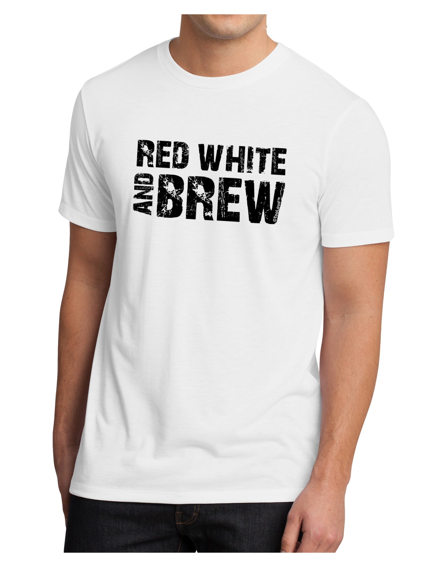 Red White and Brew Men's Sublimate Tee by TooLoud-TooLoud-White-Small-Davson Sales