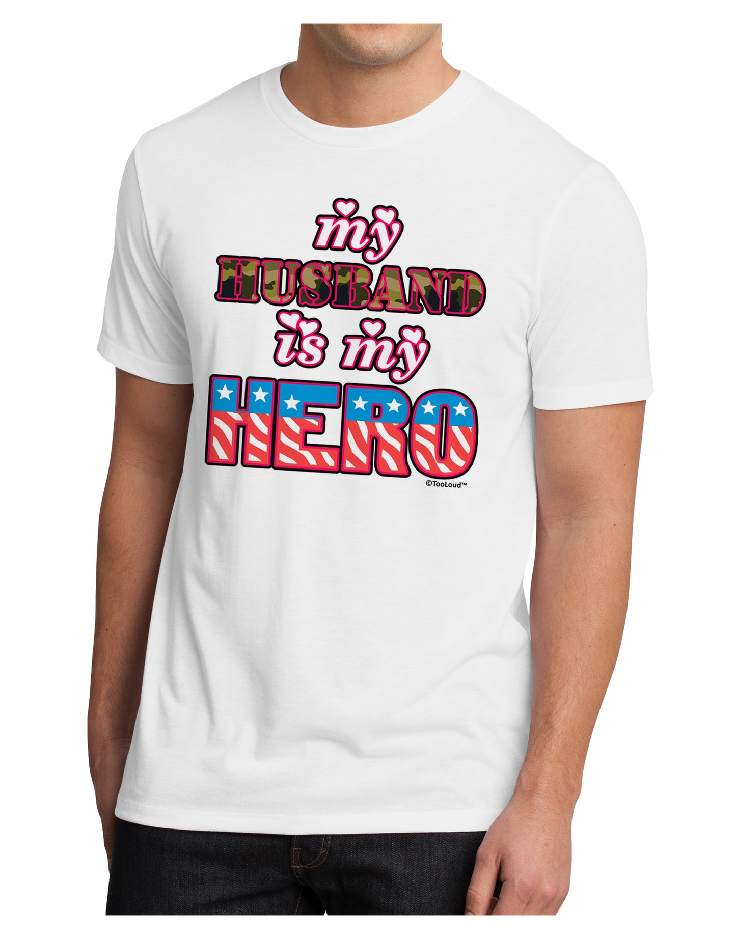 My Husband is My Hero - Armed Forces Men's Sublimate Tee by TooLoud-TooLoud-White-Small-Davson Sales