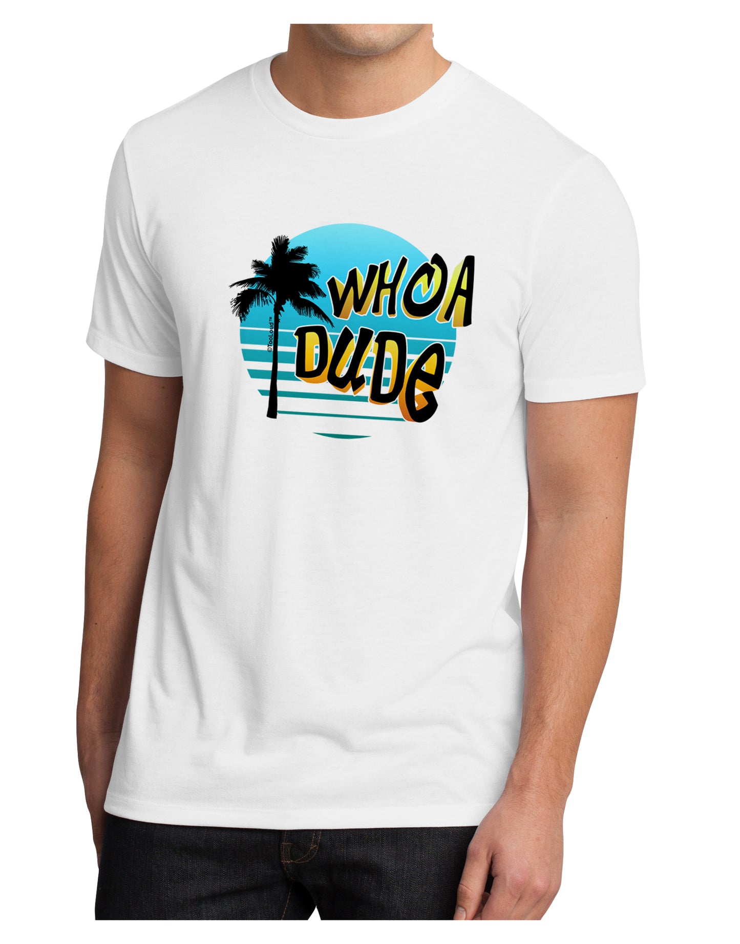 Whoa Dude Men's Sublimate Tee by TooLoud-TooLoud-White-Small-Davson Sales
