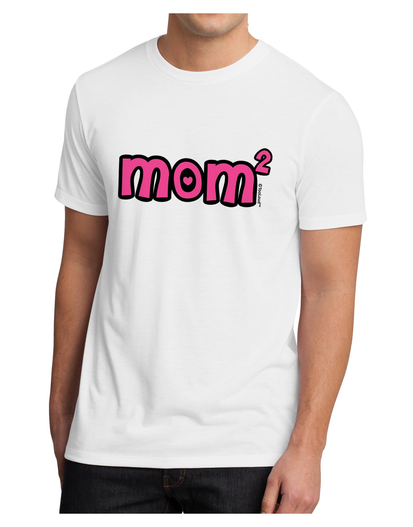 Mom Squared - Cute Mom of Two Design Men's Sublimate Tee by TooLoud-TooLoud-White-Small-Davson Sales
