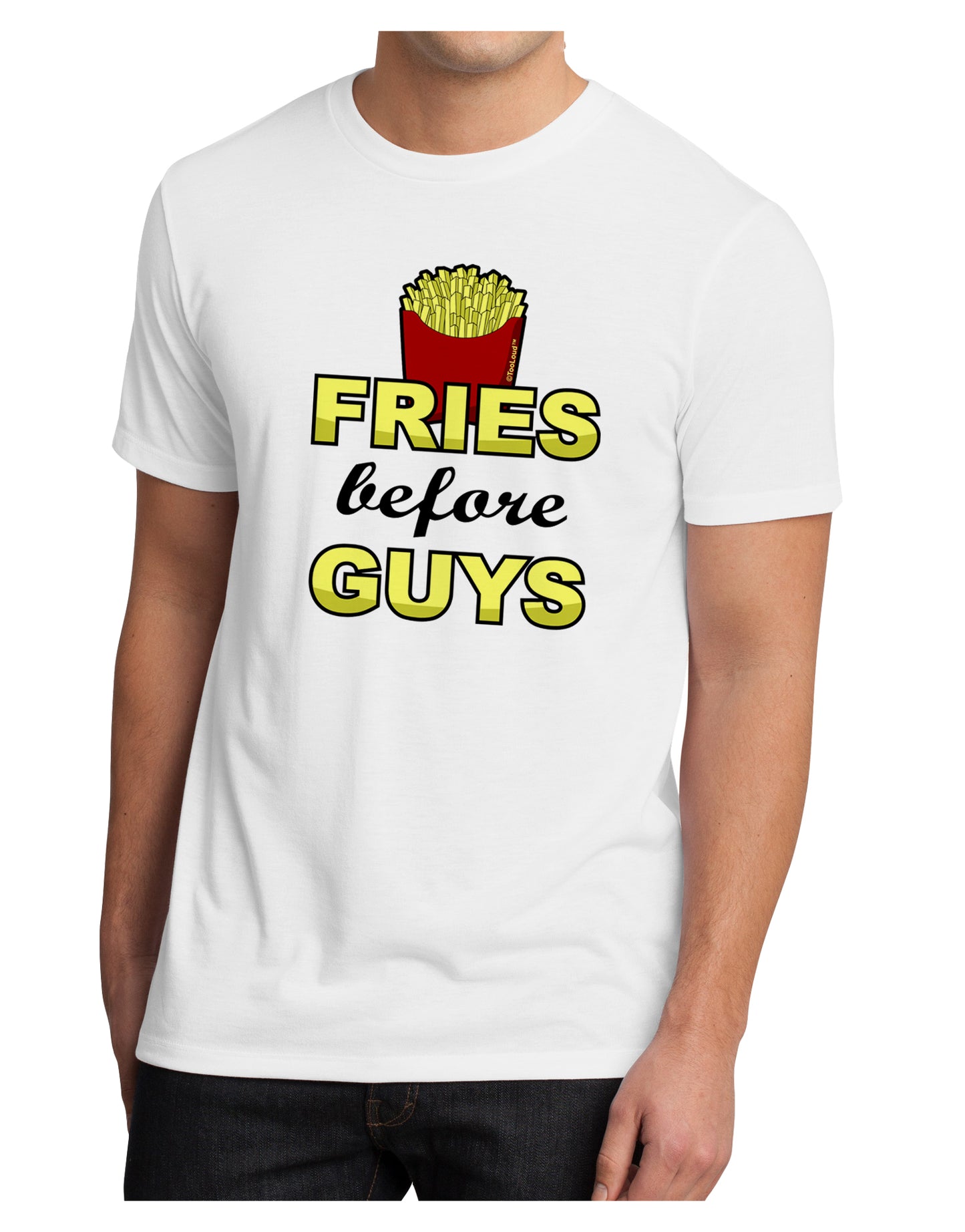 Fries Before Guys Men's Sublimate Tee by TooLoud-TooLoud-White-Small-Davson Sales