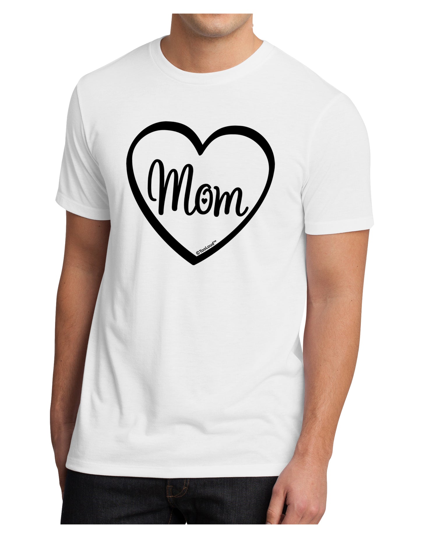 Mom Heart Design Men's Sublimate Tee by TooLoud-TooLoud-White-Small-Davson Sales