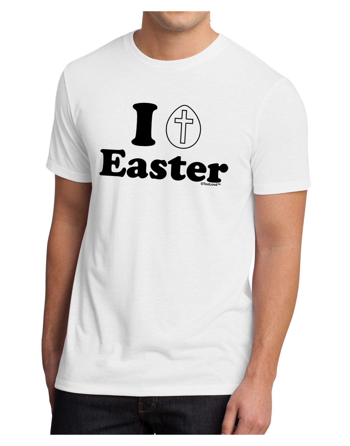 I Egg Cross Easter Design Men's Sublimate Tee by TooLoud-TooLoud-White-Small-Davson Sales