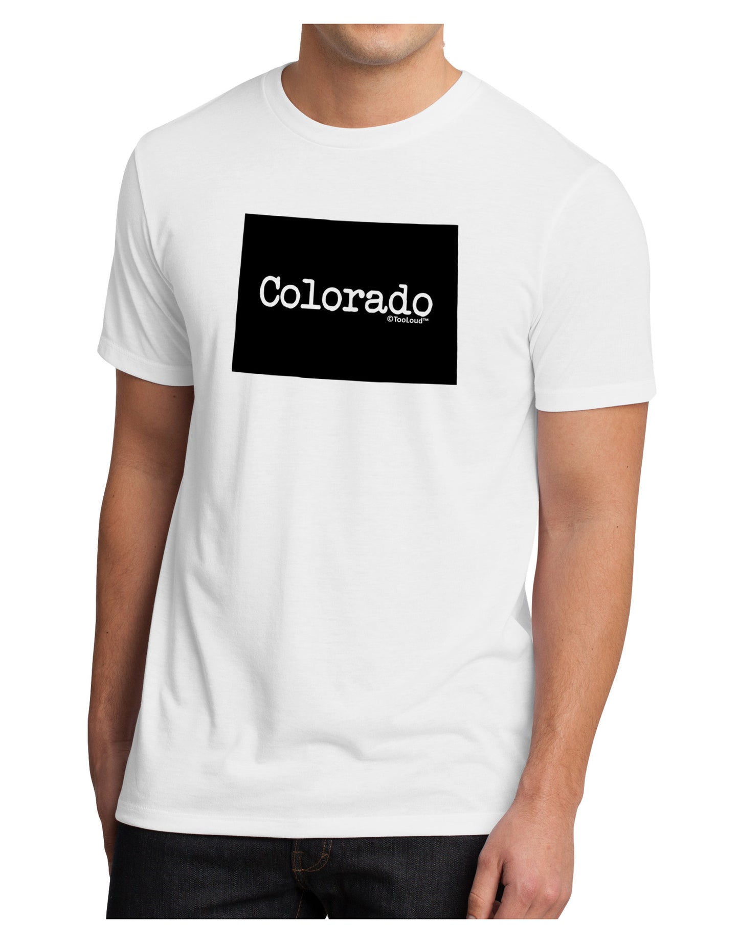 Colorado - United States Shape Men's Sublimate Tee by TooLoud-TooLoud-White-Small-Davson Sales