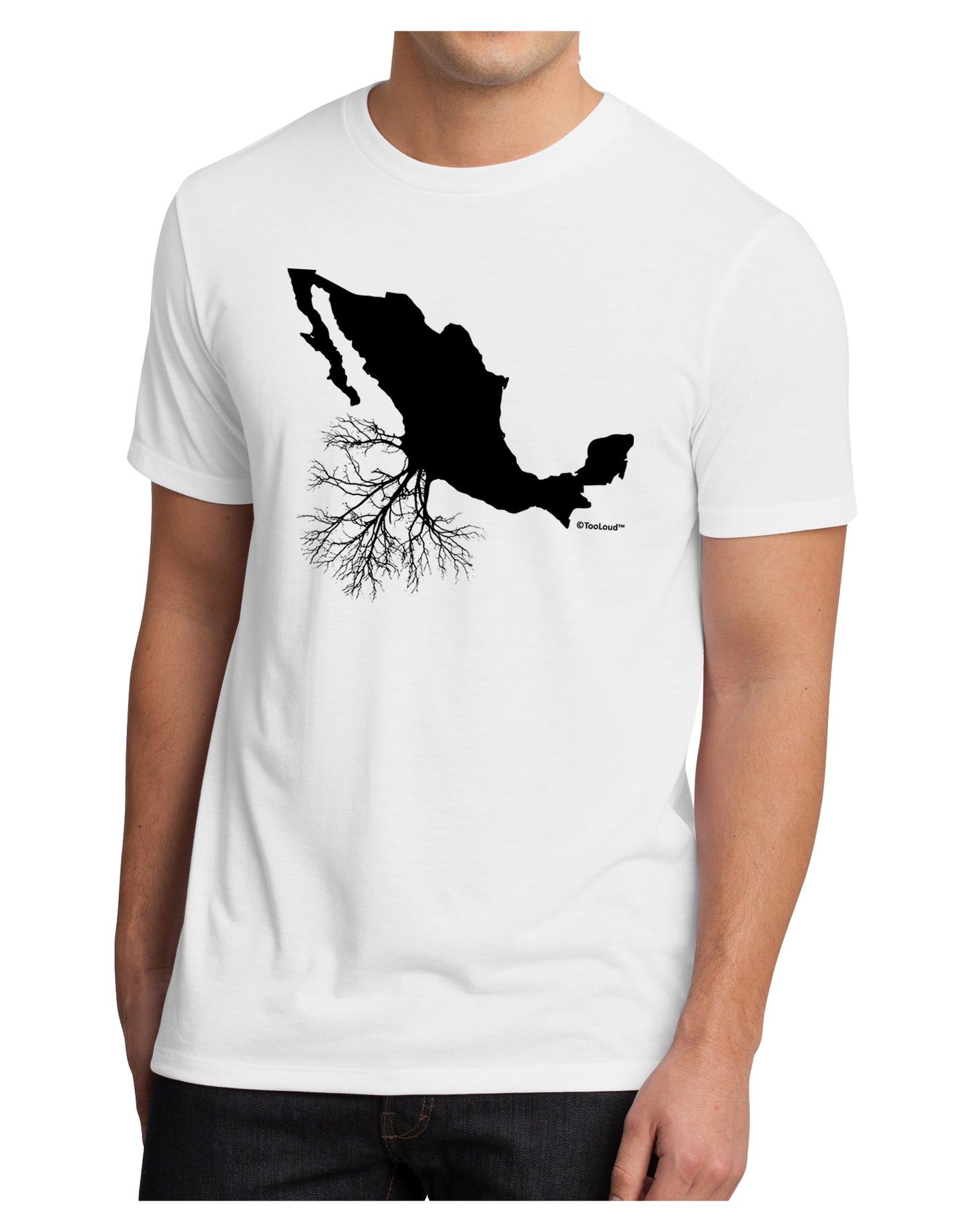 Mexican Roots Design Men's Sublimate Tee by TooLoud-TooLoud-White-Small-Davson Sales